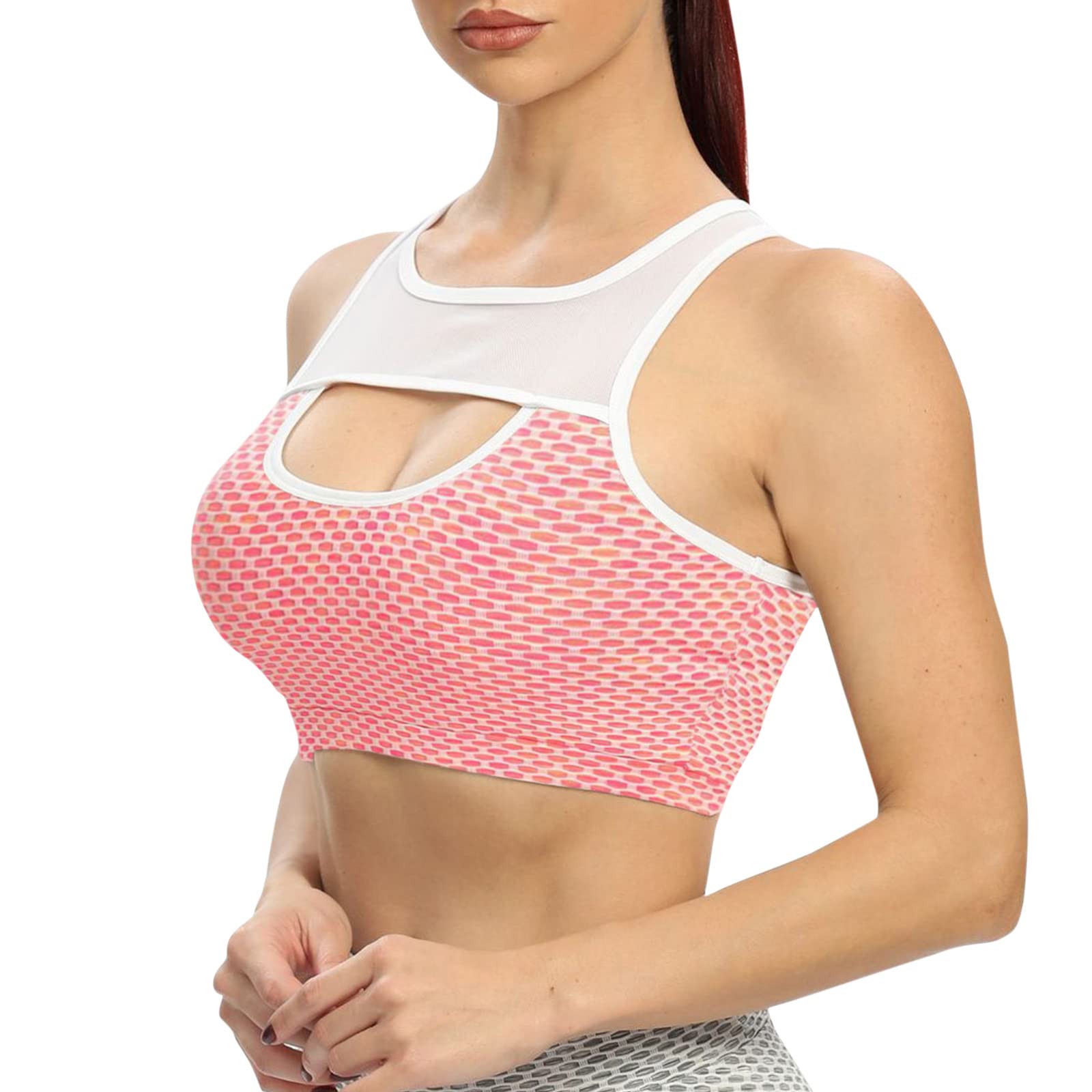Quick-Dry Women's Sports Bra - Breathable Shockproof Yoga Top with Spaghetti Straps for Running & Workouts | Perfect for Gym, Yoga & Active Lifestyles