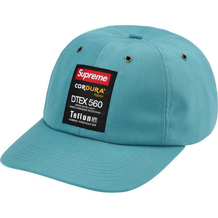 Supreme Cordura 6-Panel Hat with Teflon Label in Teal - Durable & Stylish Headwear for Outdoor Adventures & Street Fashion