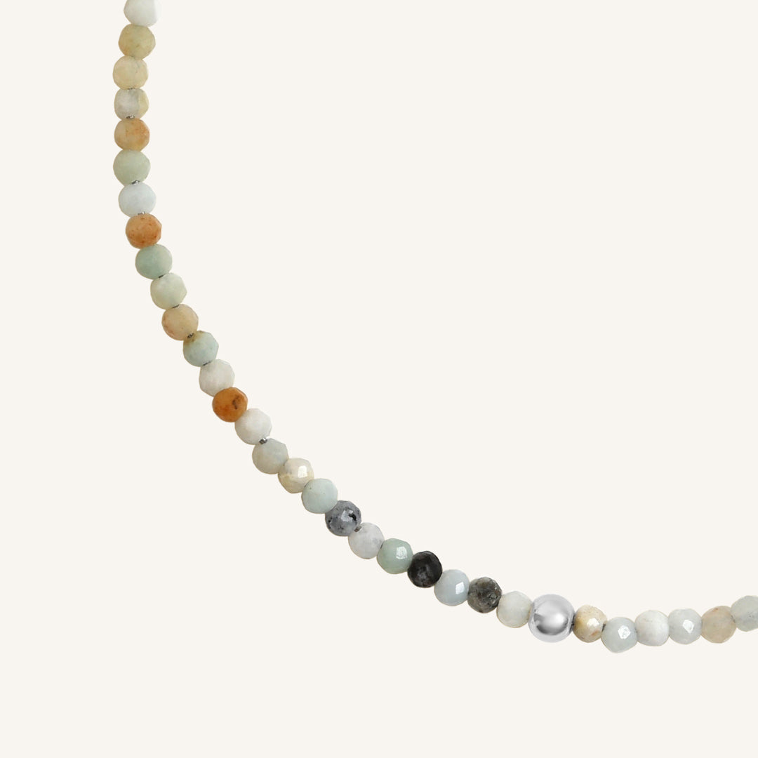 Amazonite Anklet Bracelet - Stone of Courage & Confidence - Perfect for Yoga, Meditation & Spiritual Healing Jewelry