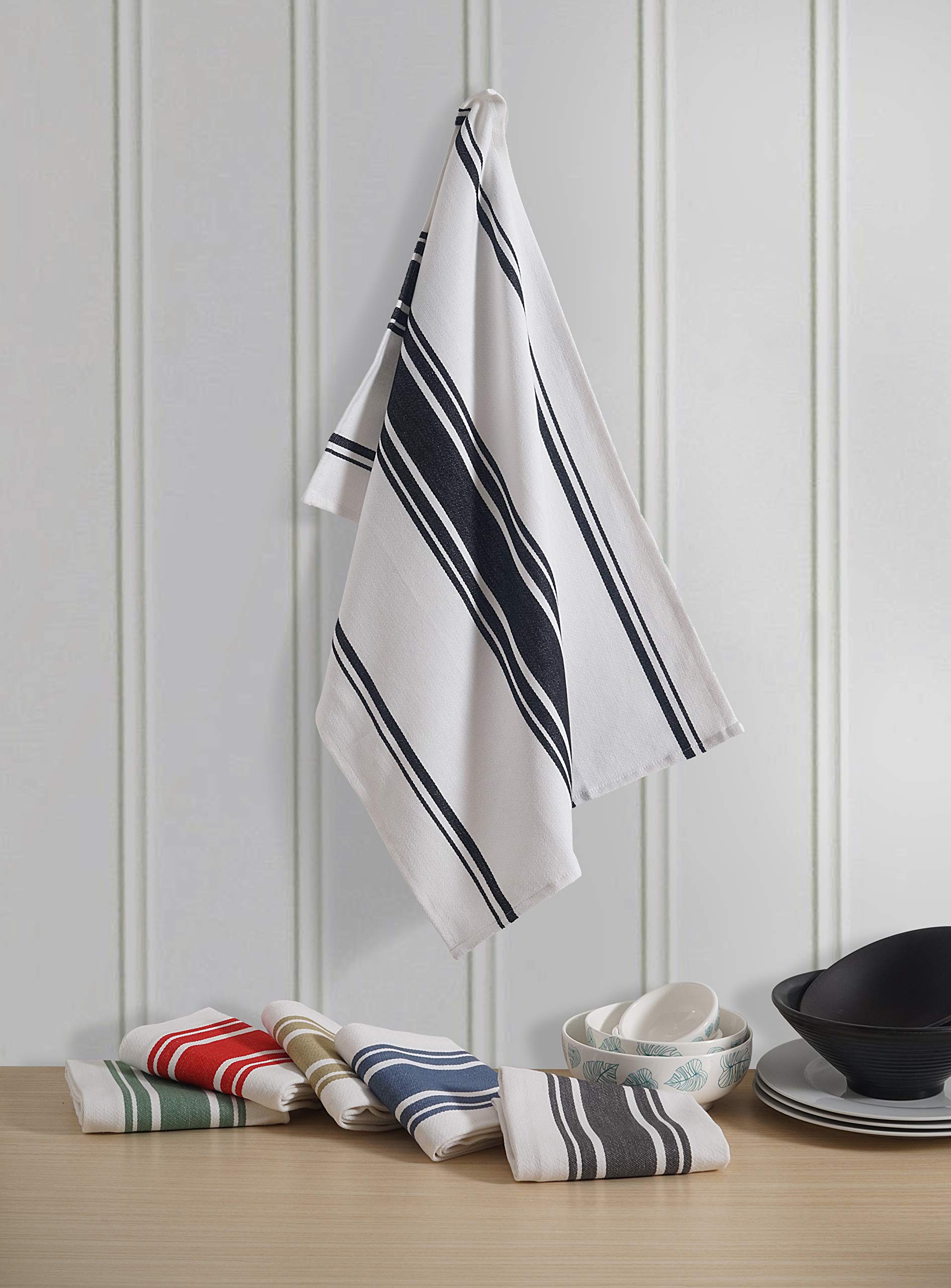 Premium Cotton Kitchen Towels Set of 6 - Extra Large 20