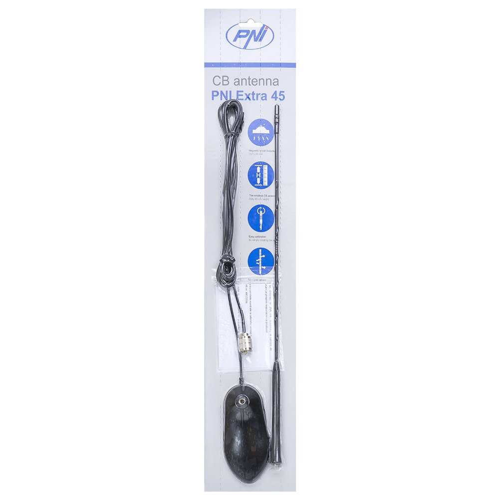 CB PNI Escort HP 9700 USB Radio with Extra 45 Antenna & Magnetic Base - Long Range Communication for Truckers, RV & Emergency Preparedness