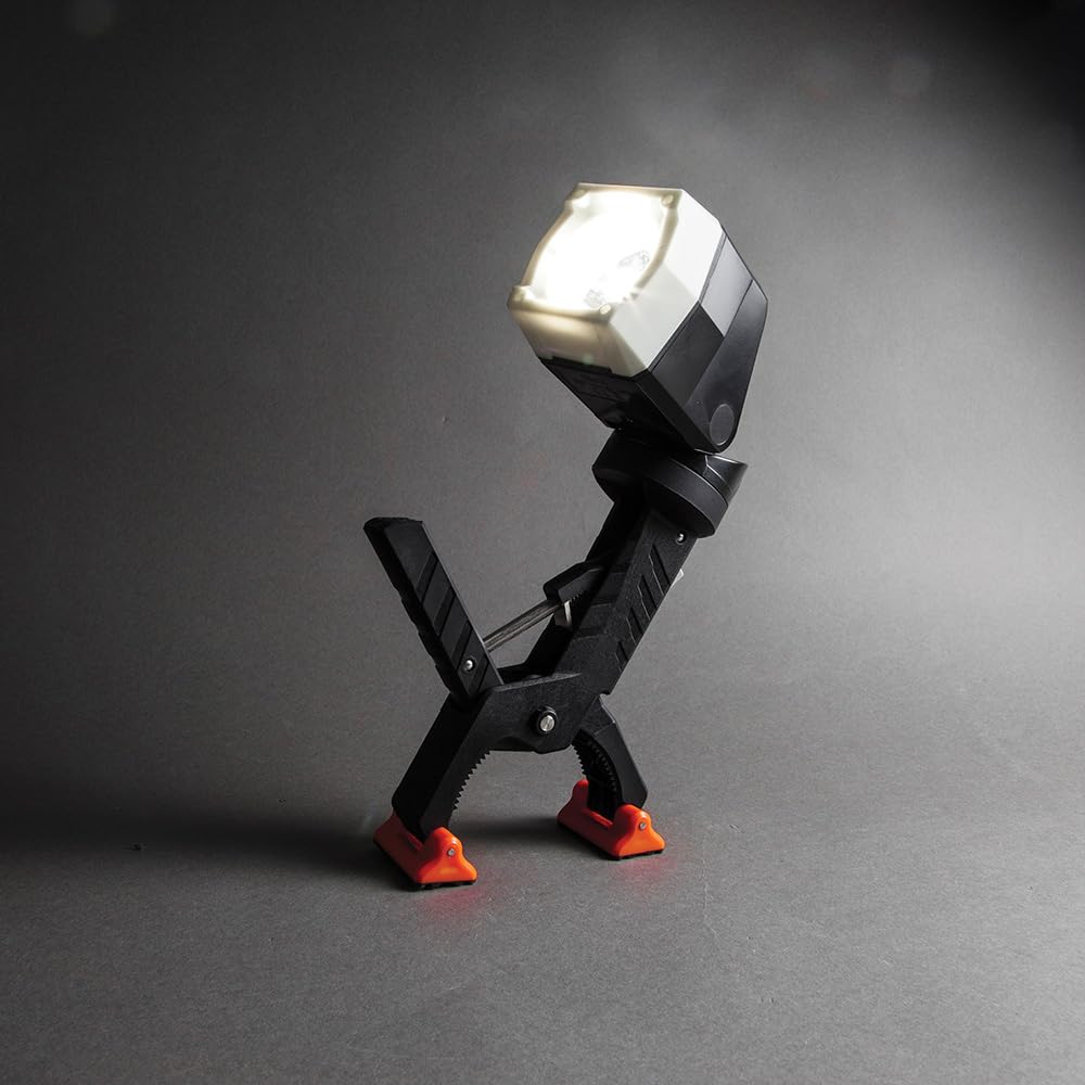 Klein Tools 56029 LED Work Light - 360° Rotating & 90° Pivoting Head, Dust & Water Resistant - Perfect for Construction, Auto Repair, and Home Improvement Projects