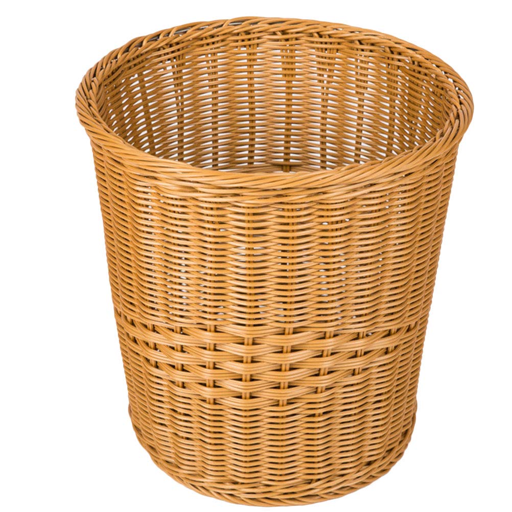 DOITOOL Round Rattan Laundry Basket - 12