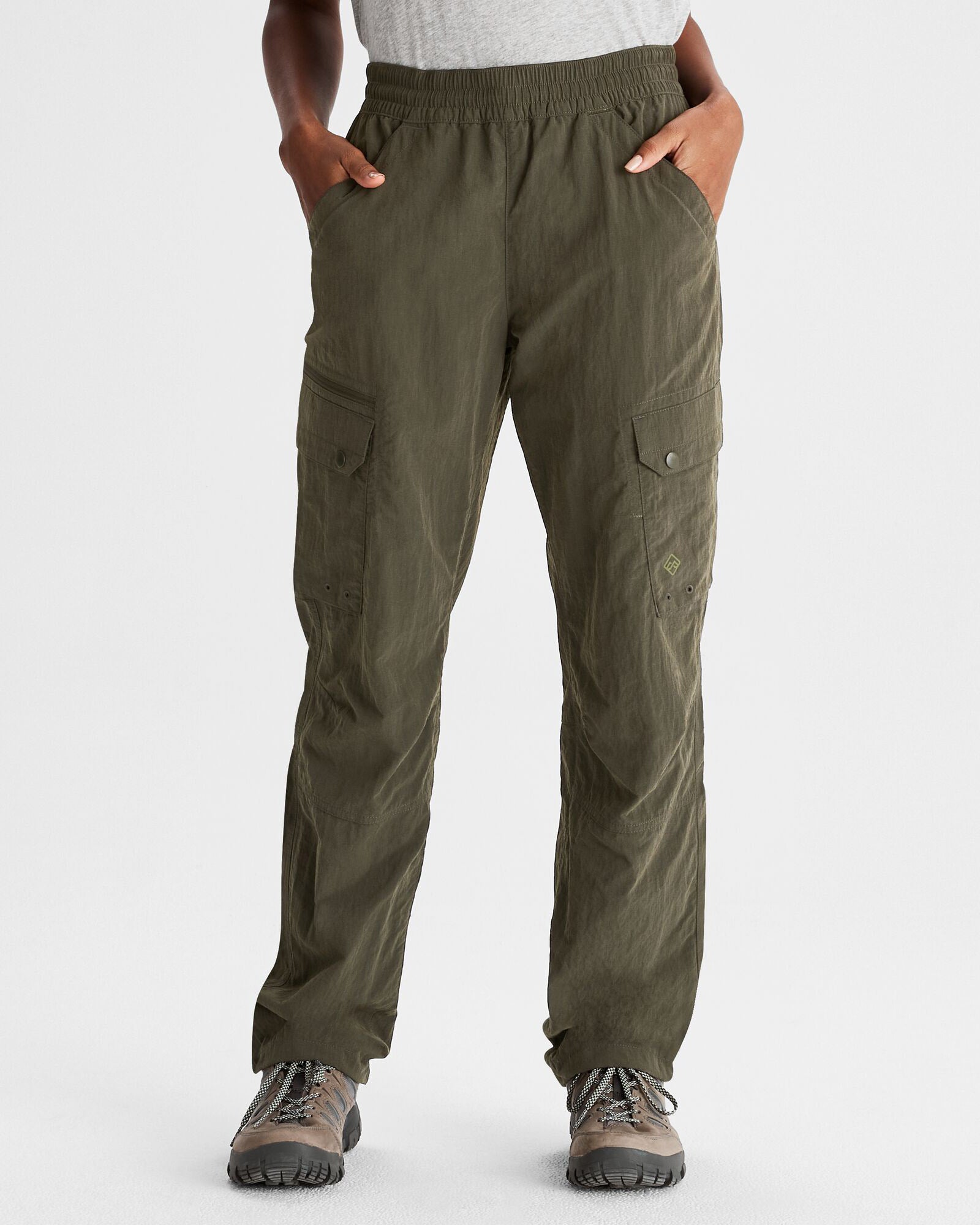 Women's EVRY Day Cargo Pants - Dark Moss Green | High Waisted Stretch Work Pants for Hiking, Travel & Outdoor Activities