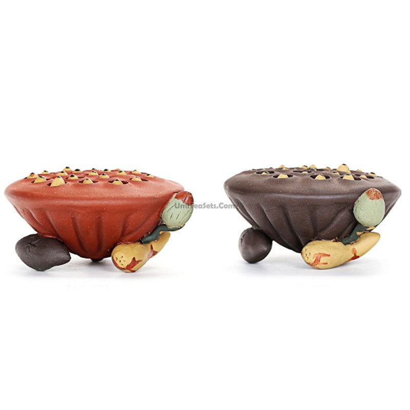 Yixing Clay Lotus Seedpod Tea Pet - Handmade Ceramic Water Spray Figurine for Tea Ceremony & Zen Decor | Perfect Gift for Tea Lovers & Home Office Decor