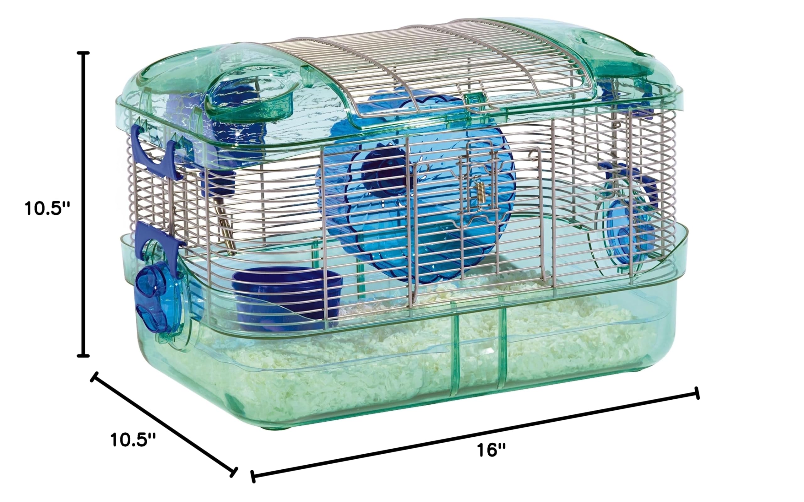 Kaytee CritterTrail Quick Clean Habitat for Small Pets - Gerbils, Hamsters & Mice | Easy-Clean Cage with Removable Tray | Perfect for Home, Classroom or Office Use
