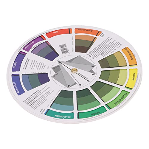 Professional Pocket Color Wheel - Fine Workmanship & Smooth Blending Effect, Reversible & Easy to Use for Artists, Students & DIY Projects - Perfect for Classroom, Home Studio & Color Mixing Practice (Small Size)
