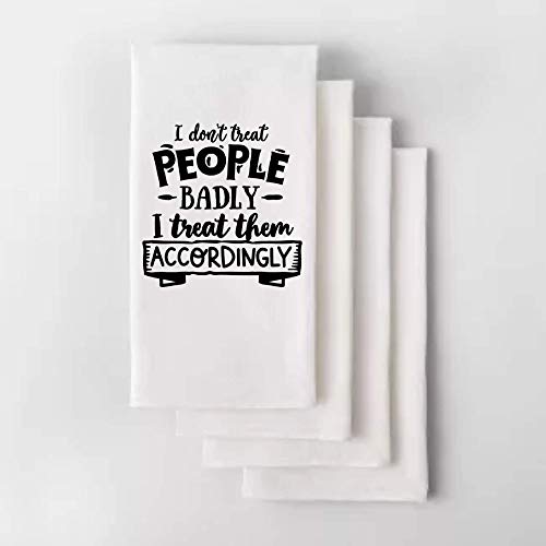 Funny Tea Towel & Kitchen Dish Towel - Absorbent Cotton for Drying Dishes, Cleaning & Decor - Perfect for Home, Gifts & Funny Housewarming Presents