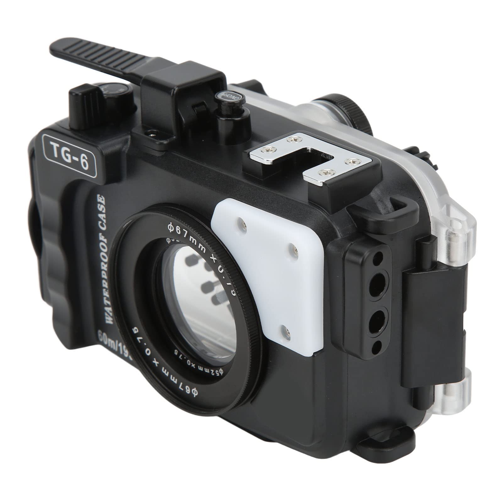 Waterproof Underwater Housing Case for TG6 Digital Camera - Durable Safety Lock, Humanized Shutter & Flash Photography - Ideal for Scuba Diving, Snorkeling & Marine Photography