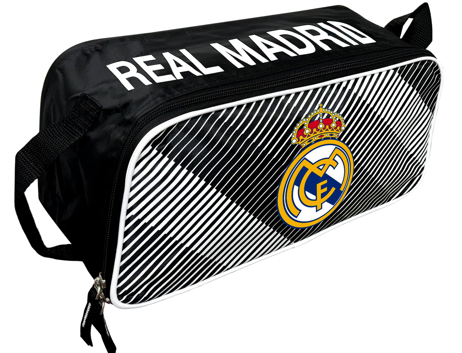 Official Real Madrid Soccer Cleats Storage Bag - Licensed Football Shoe Carrying Case for Men & Women - Perfect for Travel, Training & Match Days