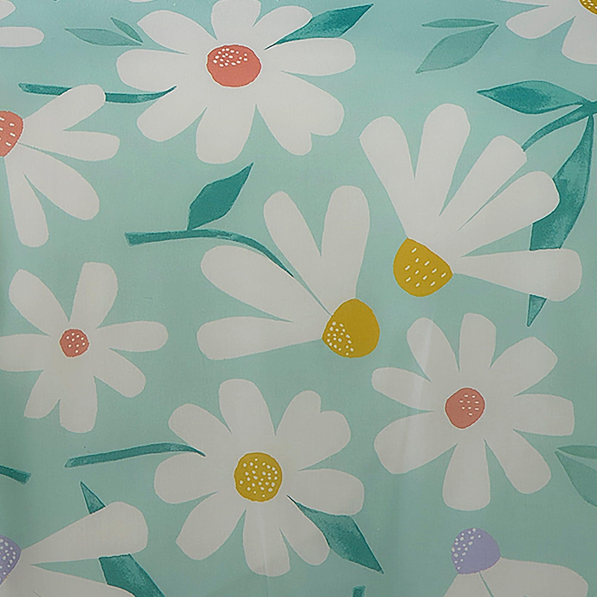 Fusion Daisy Duvet Cover Set - Queen Size, Duck Egg Blue Floral Pattern, 100% Cotton Soft Bedding Set for Cozy Bedroom Decor | Perfect for Master Bedroom, Guest Room & Vacation Homes