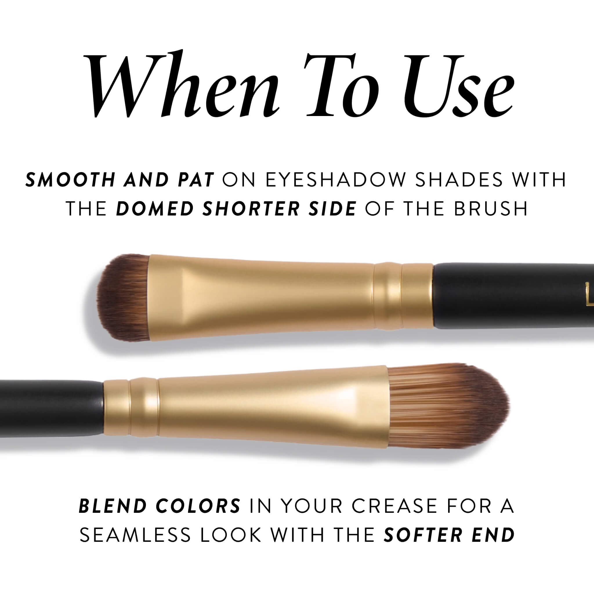 Dual Ended Eye Shadow Brush - Professional Makeup Brush Set for Blending & Smudging - Perfect for Eyeshadow, Eyeliner & Contouring - Ideal for Travel & Everyday Makeup