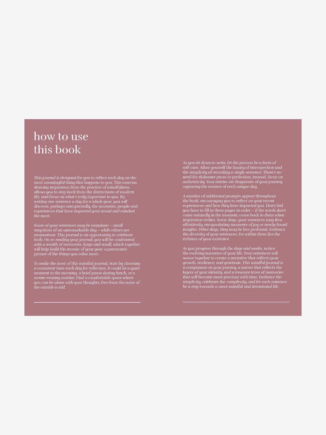 One Sentence a Day: A Mindful Journal for Daily Reflection, Gratitude & Personal Growth | Perfect for Self-Care, Mental Wellness & Mindfulness Practice
