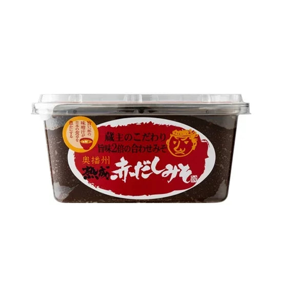 Premium Adachi Aged Aka Miso - Authentic Japanese Naturally Fermented Red Miso Paste, 500g - Perfect for Soups, Marinades & Traditional Japanese Cooking