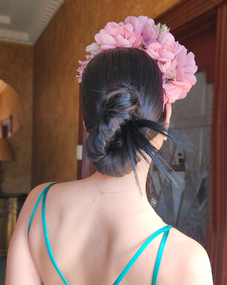 Race Day Crown & Fascinators - Dusty Rose Pink Floral Headband by Pia at Kezani | Perfect for Weddings, Derby Parties & Special Occasions