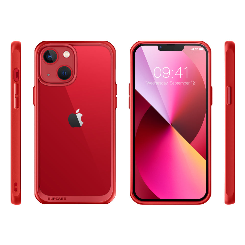 iPhone 13 Case 6.1 Inch - Unicorn Beetle Style Slim Clear Protective Cover (Red) - Perfect for Everyday Use, Work & Travel