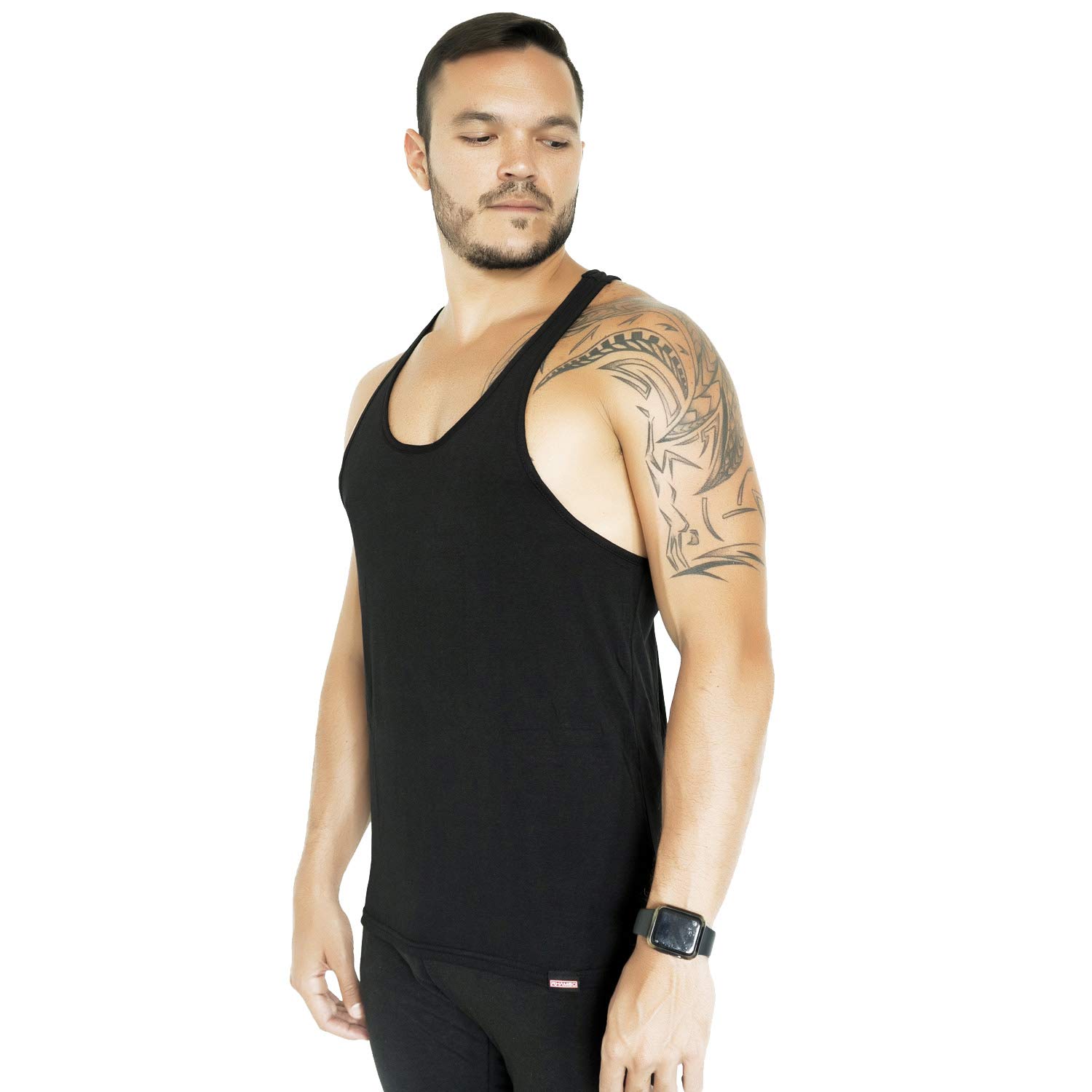Gym Rabbit Men's Bodybuilding Stringer Tank Top - Breathable Racerback Workout Singlet for Weight Training & Powerlifting - Perfect for Gym, CrossFit & Bodybuilding Competitions