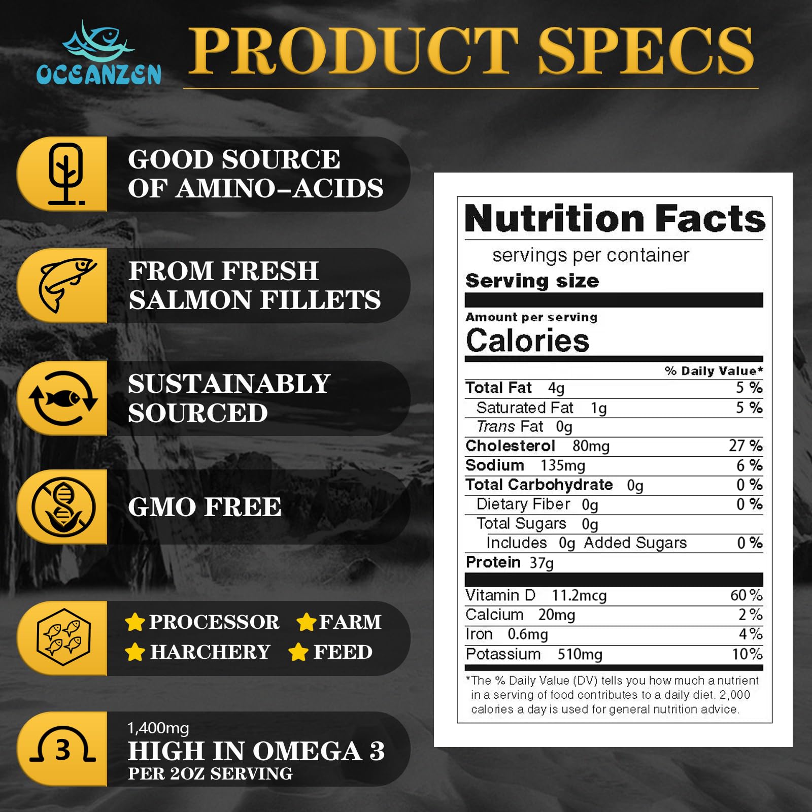 Premium Wild-Caught Chilean Sea Bass Fillets - Sustainably Sourced, Skinless, Freshly Frozen, 6 x 8 oz Portions (3 lbs) | Perfect for Grilling, Baking & Fine Dining | High-Quality Seafood for Home Chefs & Restaurants
