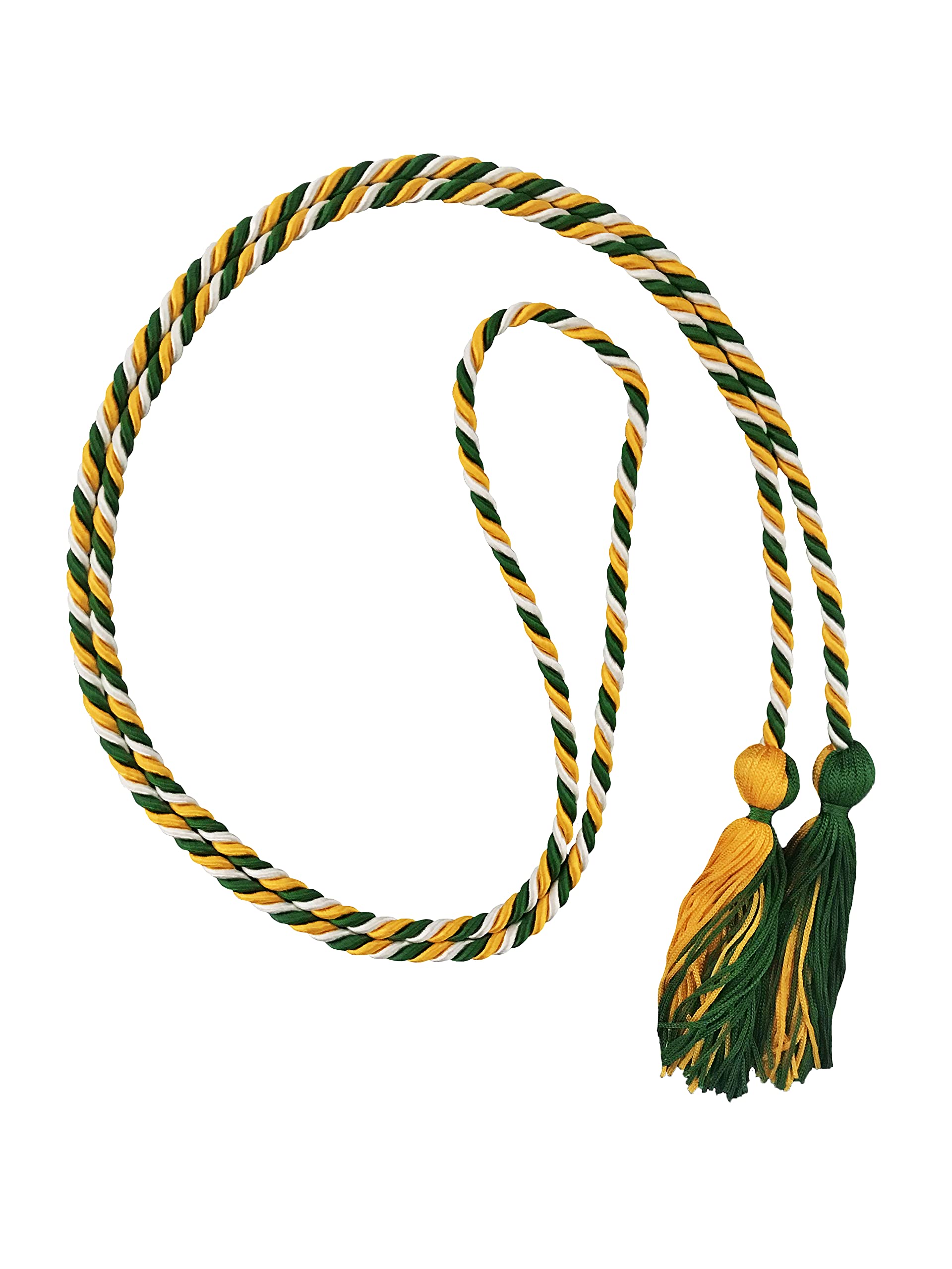 50 Pack Graduation Honor Cords - Gold & Silver Academic Achievement Sashes for High School & College Ceremonies - Perfect for Commencement, Awards & Honor Society Events