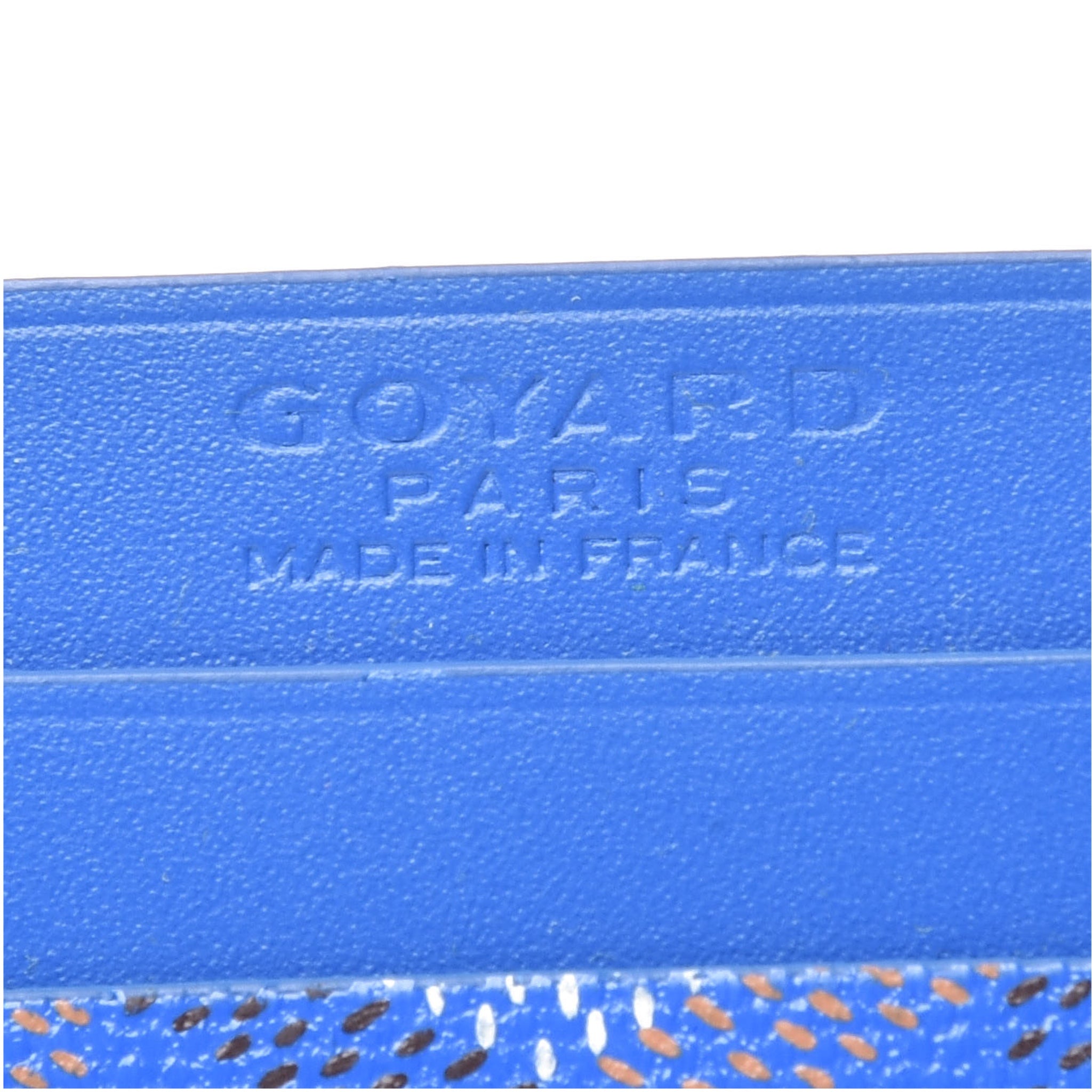 Goyard Saint Sulpice Sky Blue Leather Card Holder - Slim Wallet for Credit Cards & ID - Perfect for Everyday Use, Travel, and Business