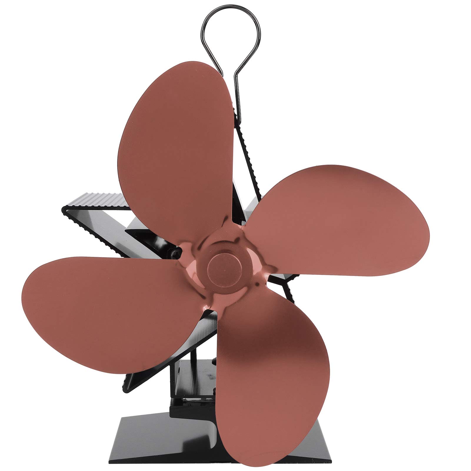 Eco-Friendly Heat Powered Fan for Fireplace - Bronze, Home Heat Distribution, Silent & Efficient