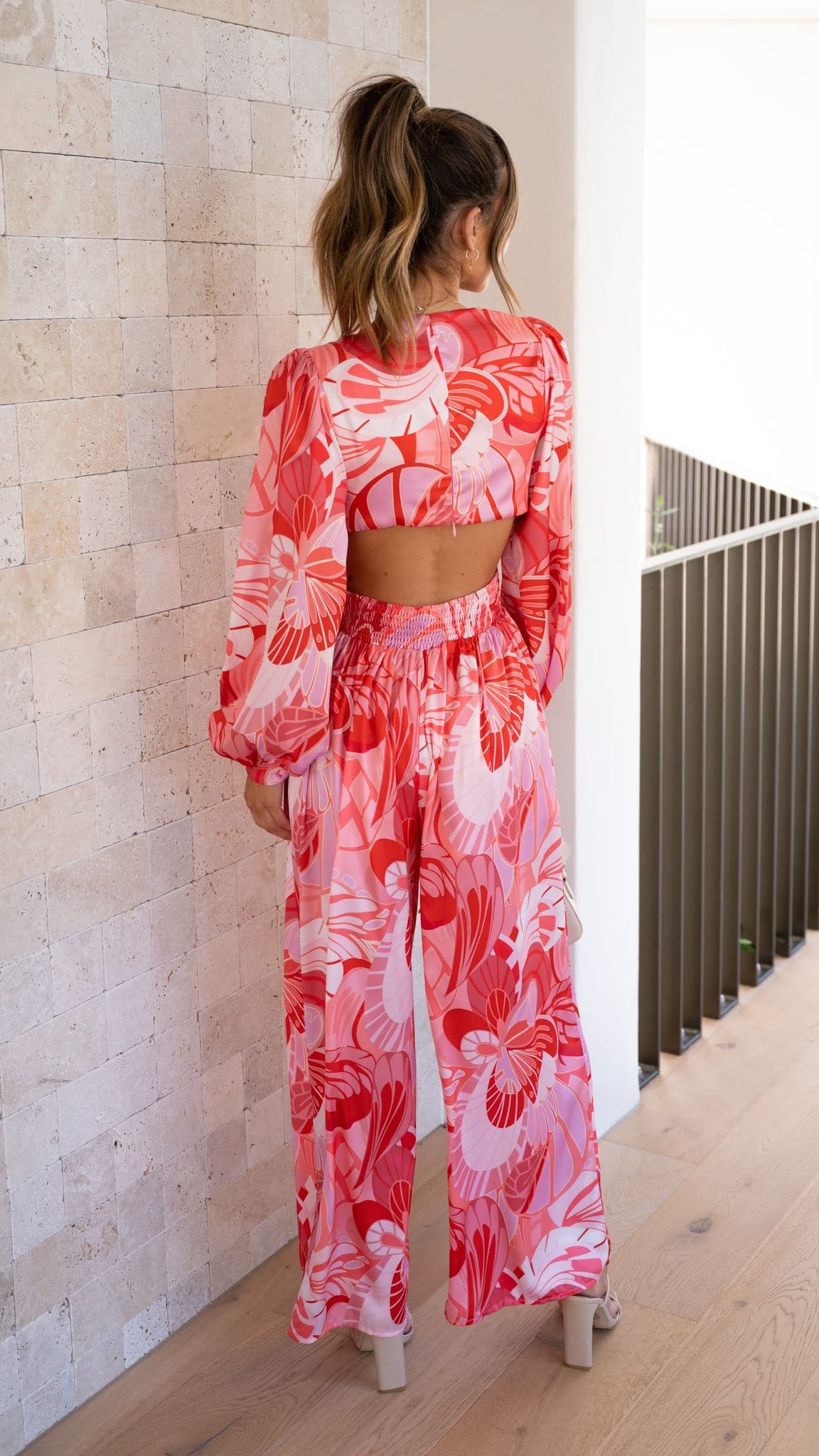 Angela Women's Pink Floral Jumpsuit - Stylish One-Piece Romper for Casual Outings, Summer Parties & Vacations