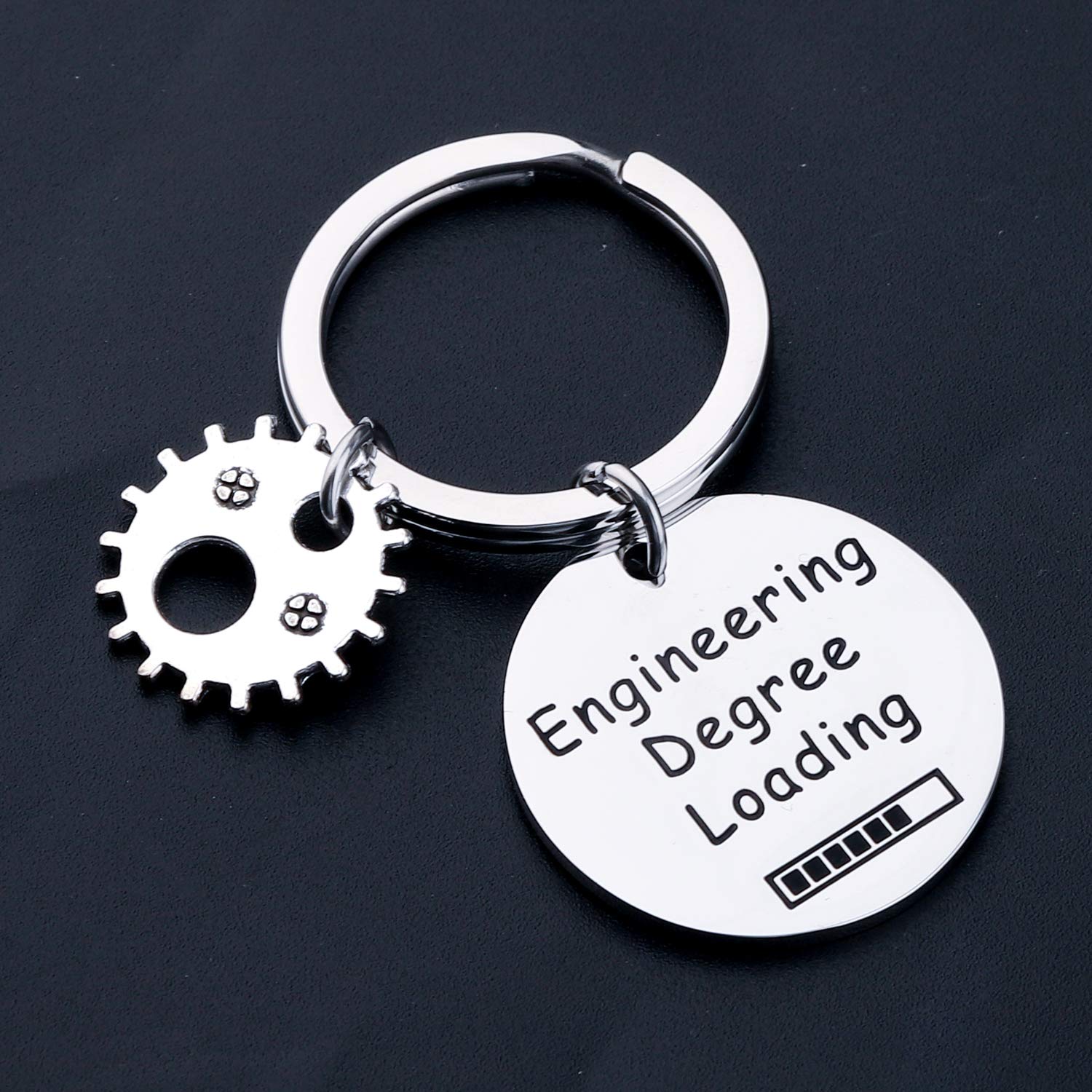 HOLLP Engineering School Graduation Gift - Personalized Engineering Degree Loading Keychain for Students - Perfect for Graduation Parties, Gifts & Daily Use