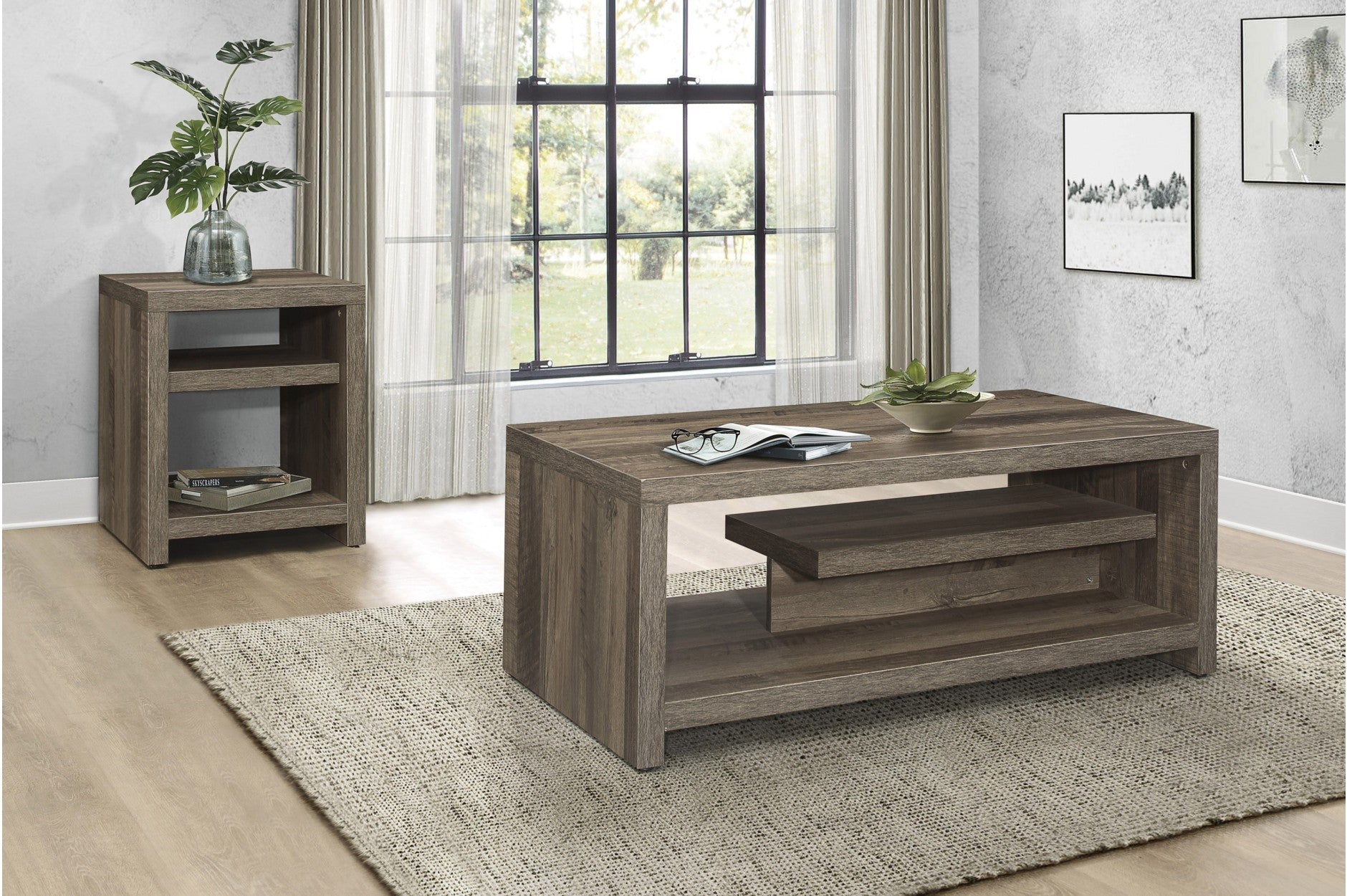 Modern Danio Coffee Table Set - Stylish & Durable Living Room Furniture for Small Spaces - Perfect for Apartments, Condos, and Cozy Homes
