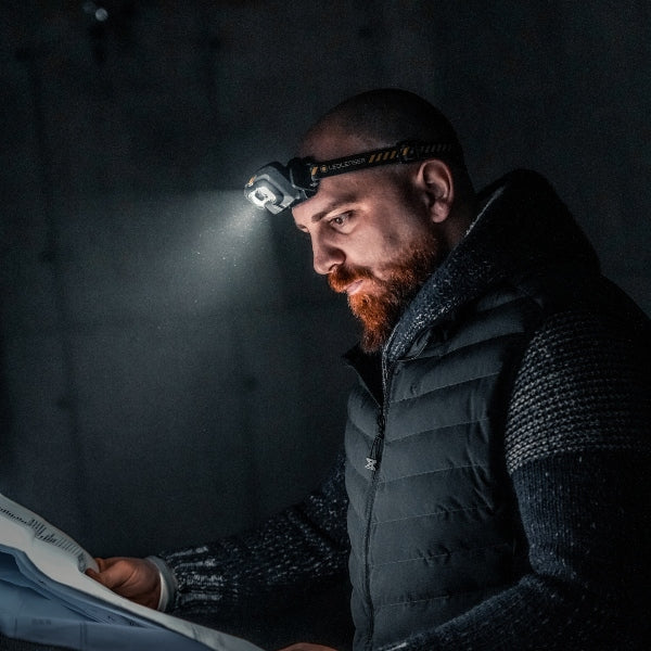 HF8R Rechargeable LED Headlamp - 1000 Lumen Bright Waterproof Headlight for Camping, Hiking, Running & Outdoor Activities