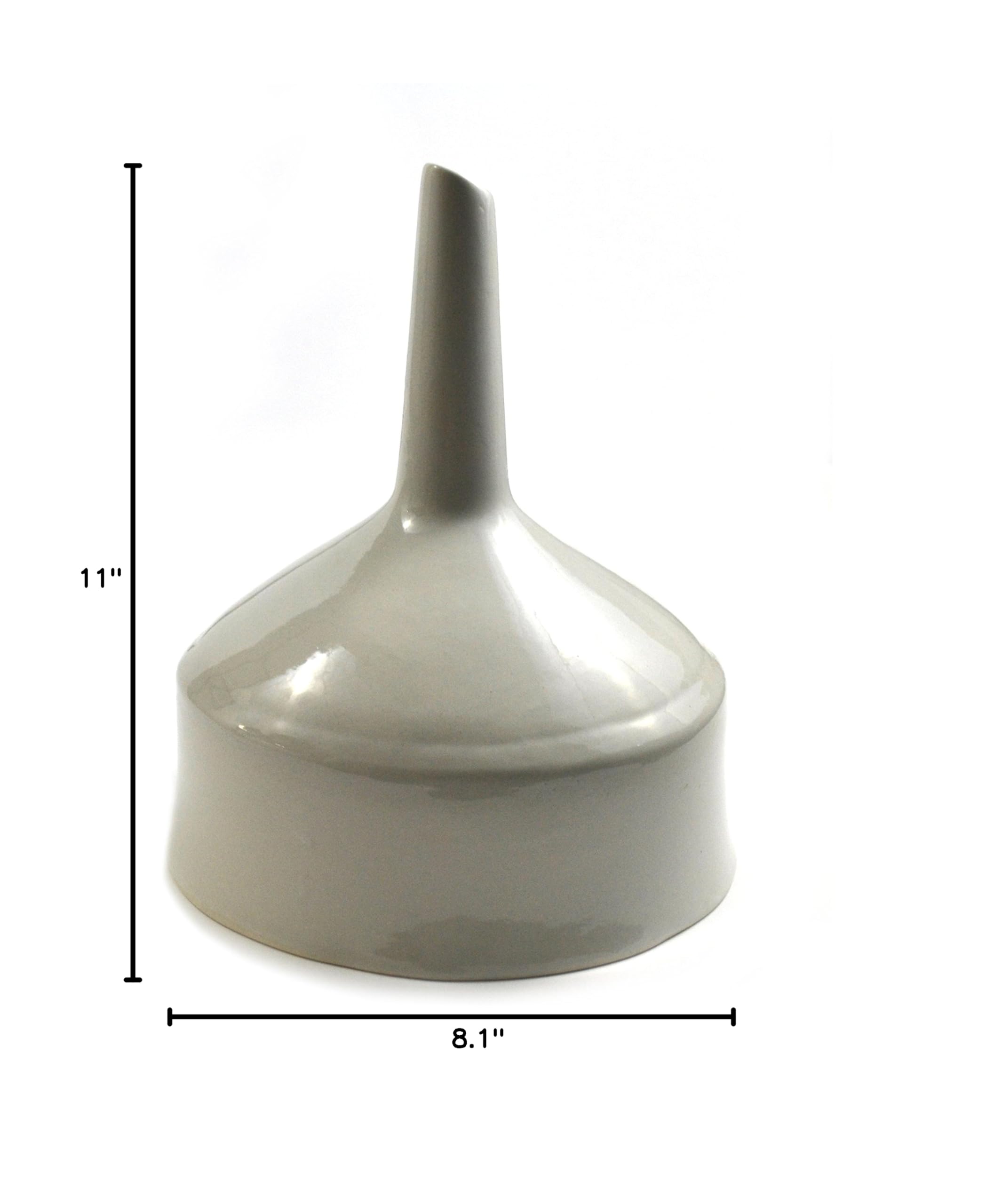 EISCO 20cm Porcelain Buchner Funnel with Perforated Plate - Lab Filtration Equipment for Chemistry Experiments & Scientific Research
