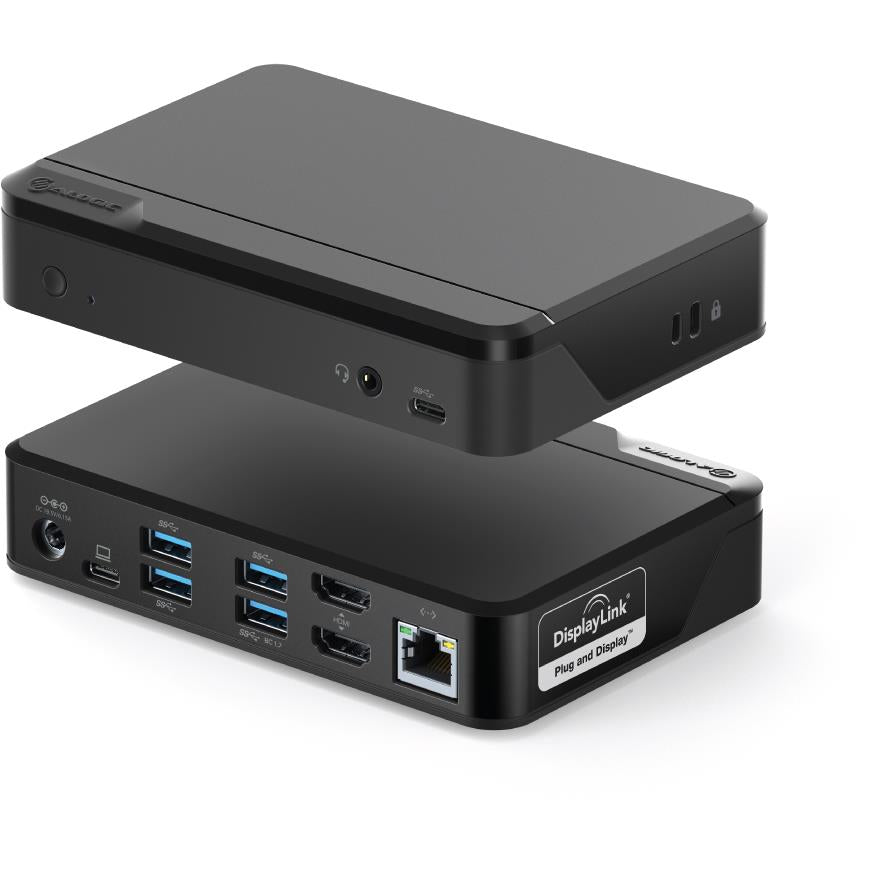 ALOGIC Universal Twin HD Pro Docking Station - Dual Monitor USB-C Hub for MacBook & Windows Laptops - 4K HDMI, USB 3.0, Ethernet Port - Perfect for Home Office & Remote Work Setup