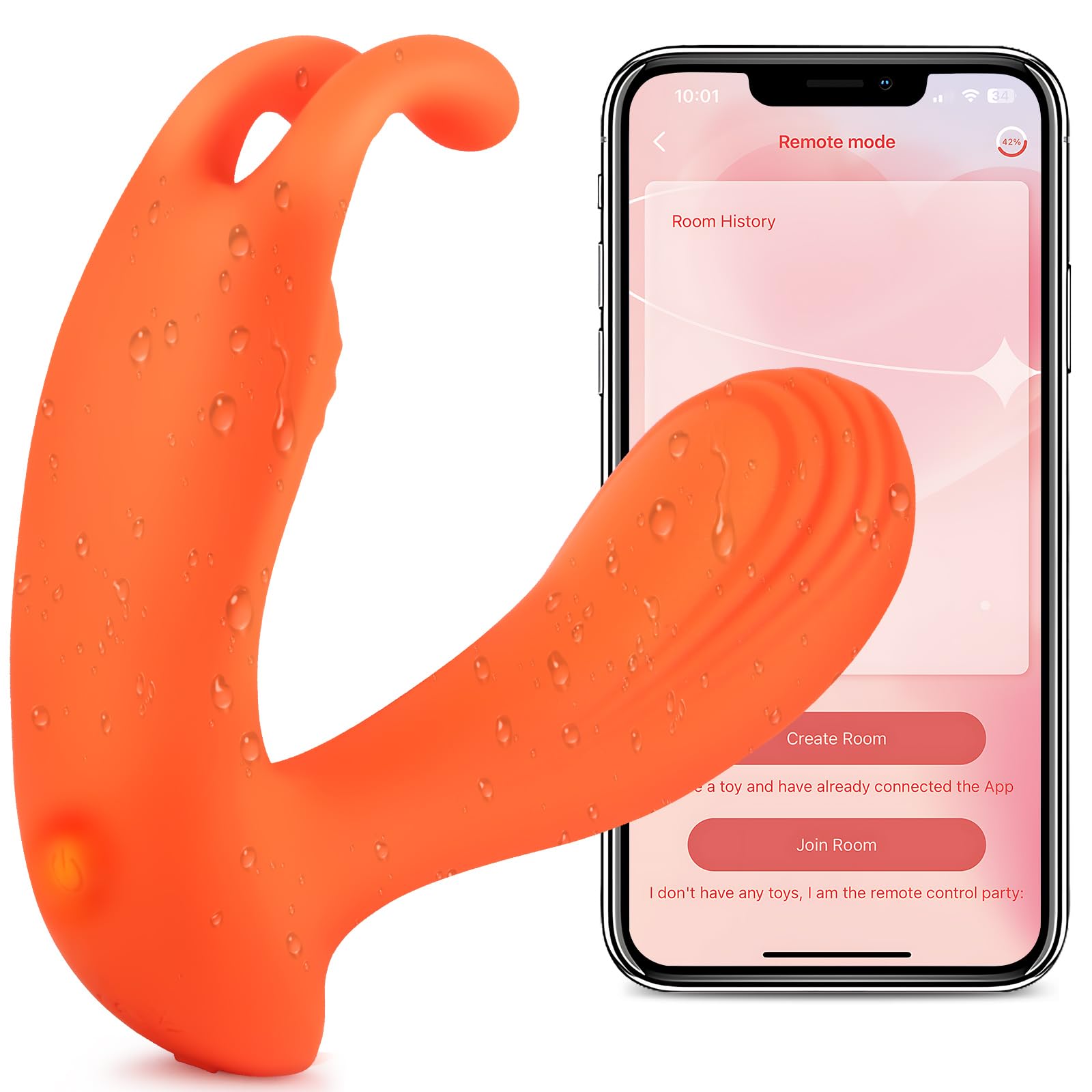 Premium 4-in-1 Wearable Vibrator for Women - Remote Control Clitoral & G-Spot Stimulation Panty Vibrator with 10 Vibration Modes | Couples Play, Discreet Public Wear, Solo Pleasure & Romantic Gift (Cyan)