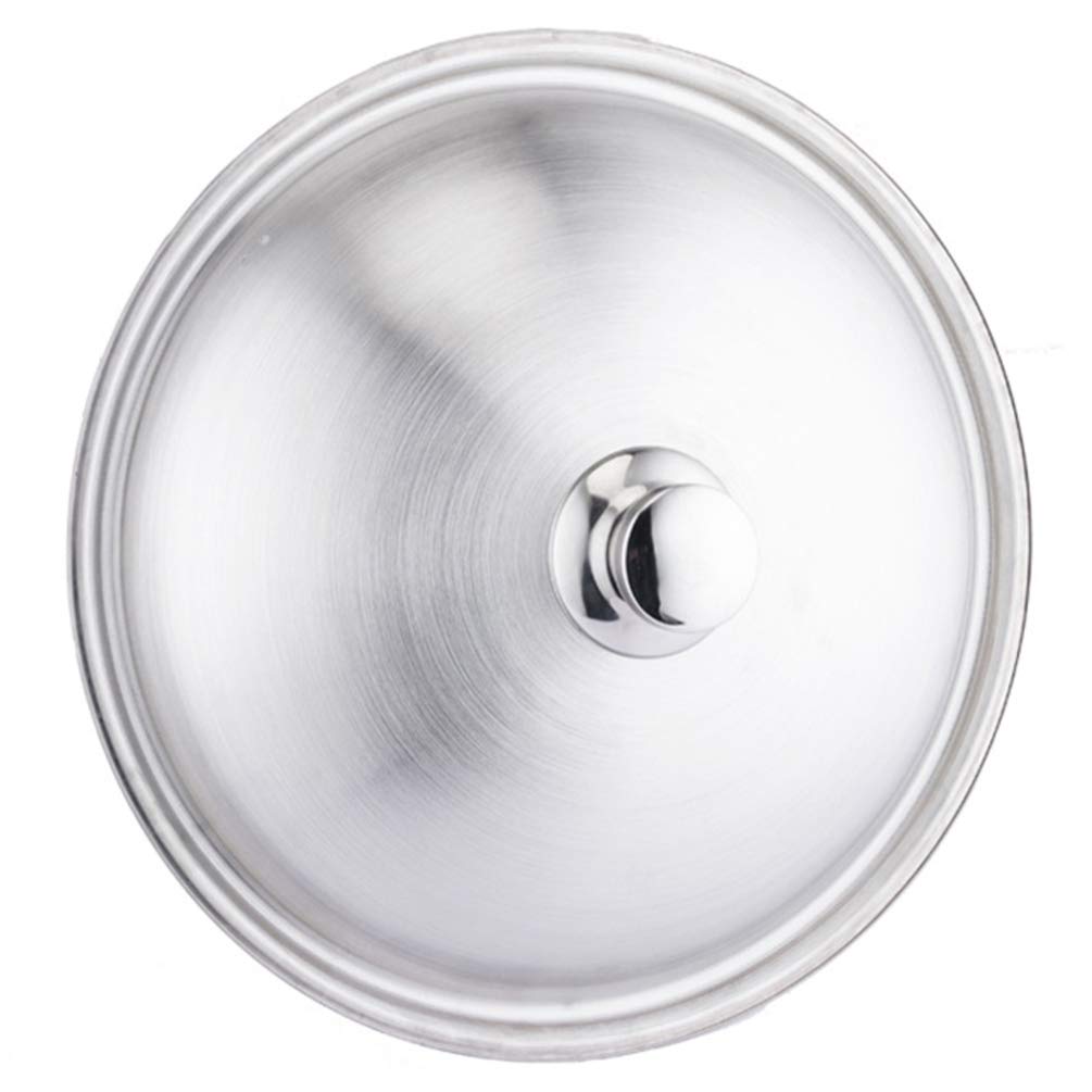 Universal Stainless Steel Pot Lid Cover - Hemoton Dome Kitchen Pan Cover for Frying Pans, Woks & Hot Pots | Durable Replacement Lid for Cooking, Steaming & Basting