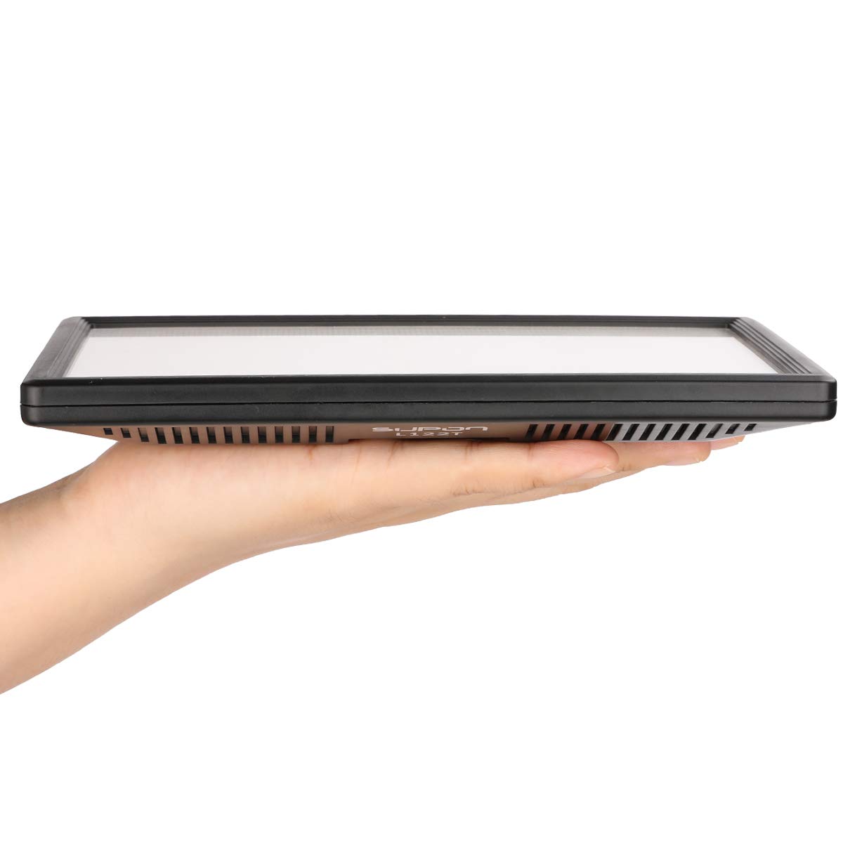 Ultra-Thin LED Video Light Panel with LCD Display - Dimmable Bi-Color 3300K-5600K, CRI95+ Soft Lighting - Includes 110