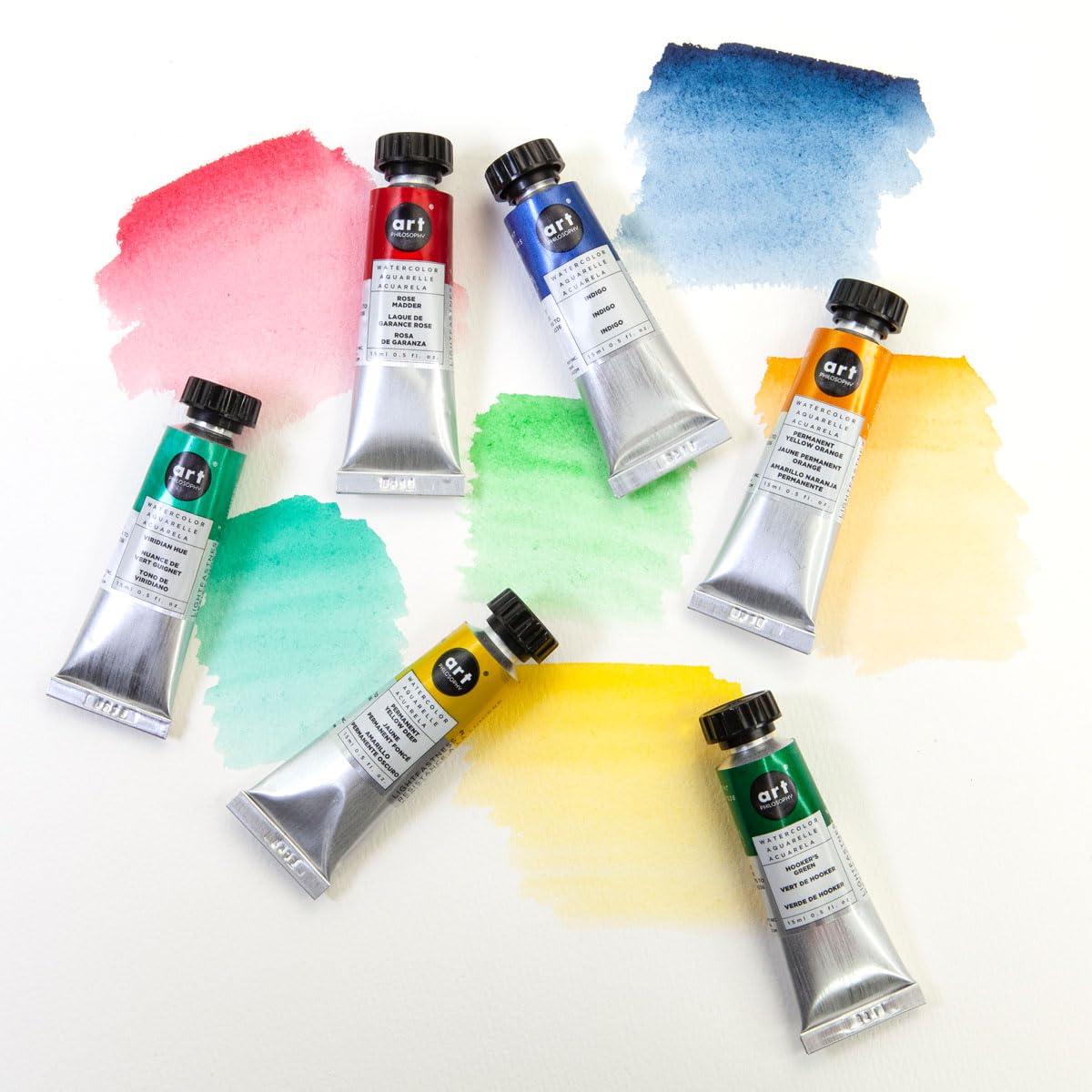 Art Philosophy® Professional Artist Grade Watercolor Paint Tubes - Permanent Yellow Deep (20ml) | Vibrant Pigments for Watercolor Painting, Illustration & Calligraphy | Studio & Outdoor Use
