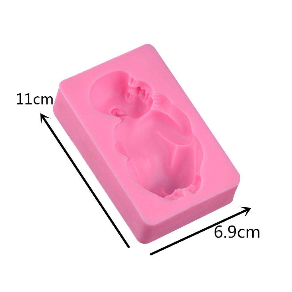 3D Baby Sleeping Silicone Molds - Non-Stick Food Grade Silicone Baking Molds for Chocolate, Fondant, Cake, Candy & Soap Making - Perfect for DIY Cake Decorating, Baking Tools & Party Dessert Crafts