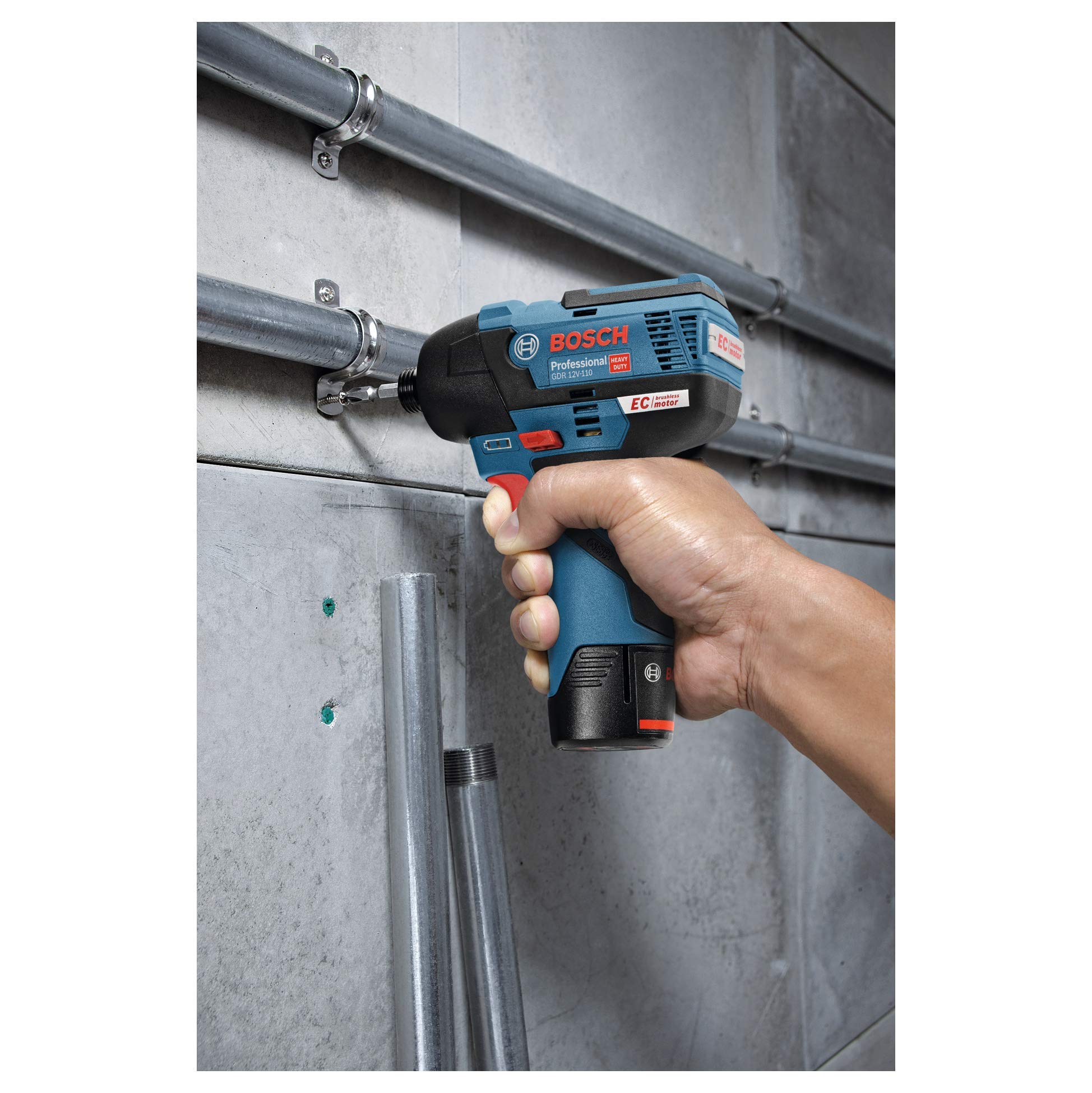 Bosch Professional GDR 12V-EC Cordless Impact Driver Kit - 1/4