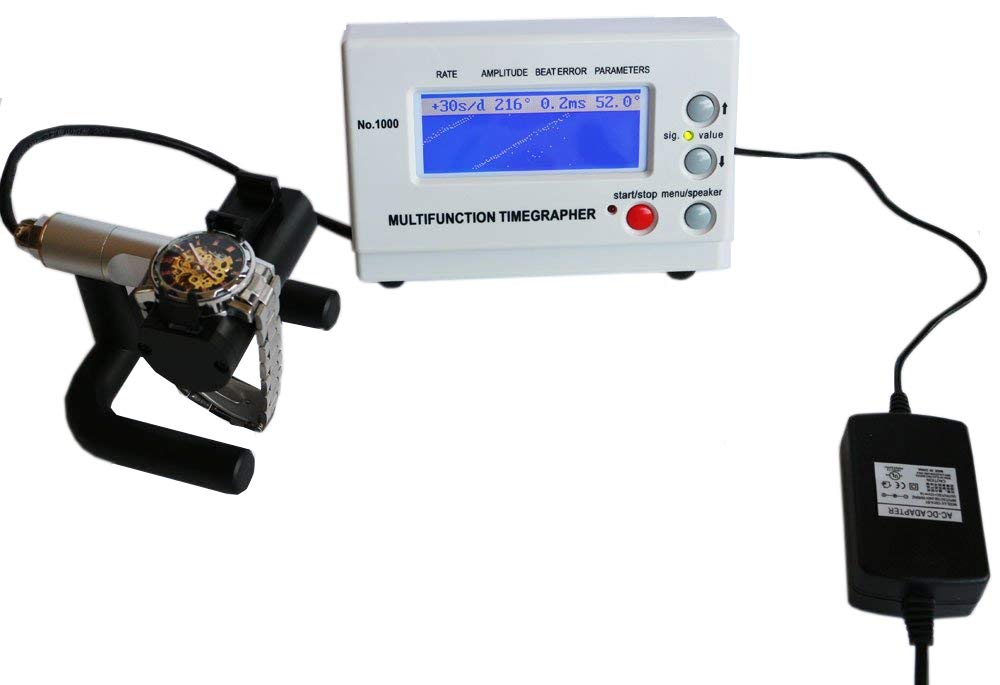 OTOOLWORLD Professional Watch Tester - High Precision Timegrapher NO.1000 with Multifunction Timing for Watchmakers & Repair Shops | Perfect for Watch Accuracy Testing, Regulation & Maintenance