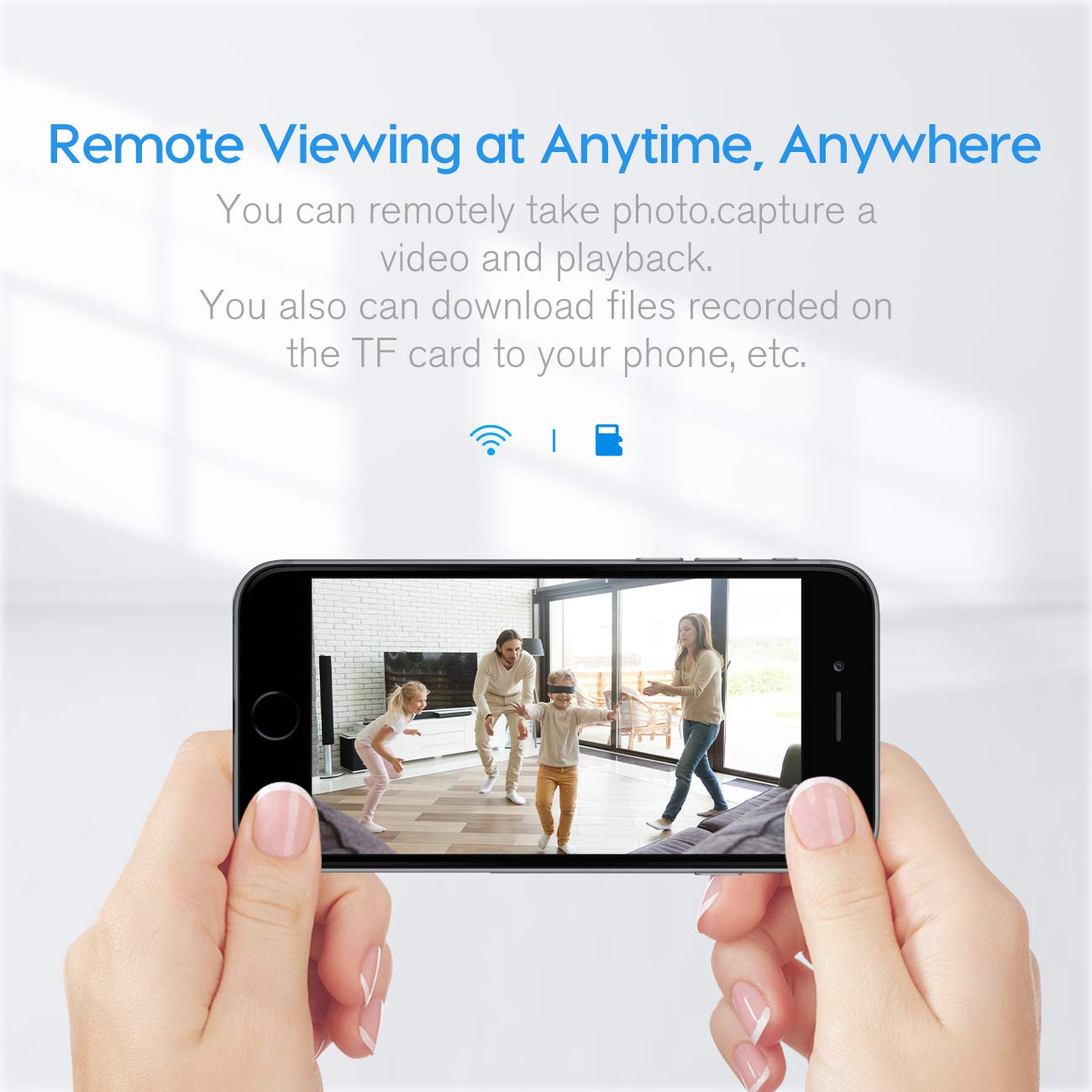 TECHNOVIEW Spy 4K WiFi Hidden Camera - Wireless Security Camera with 12-Hour Battery, Flexible Neck & Motion Detection for Home & Office Surveillance | Perfect for Baby Monitoring, Pet Watching & Indoor Security