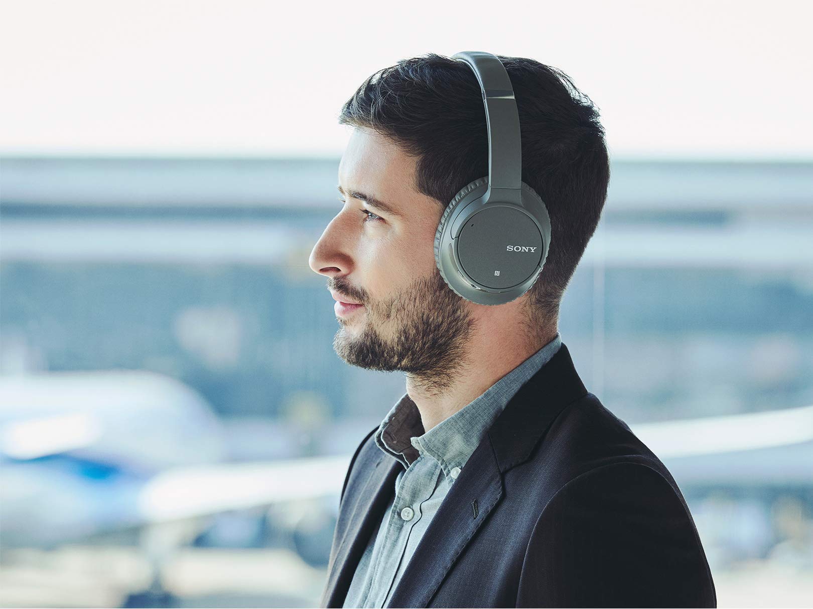 Sony WH-CH700N Wireless Noise Cancelling Over-Ear Headphones (Renewed) - Bluetooth Headset for Travel, Work & Music Lovers