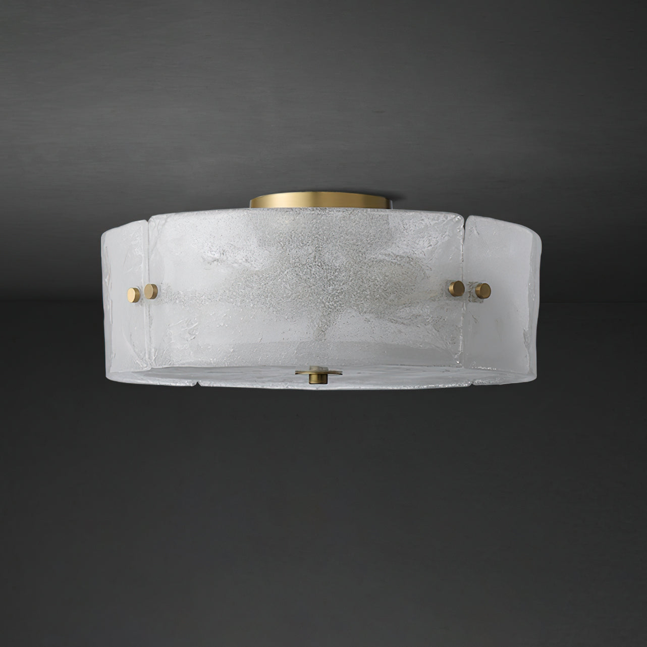 Dumount Modern Ceiling Light Fixture - Energy Efficient LED Flush Mount for Bedroom, Living Room, Kitchen & Hallway Lighting
