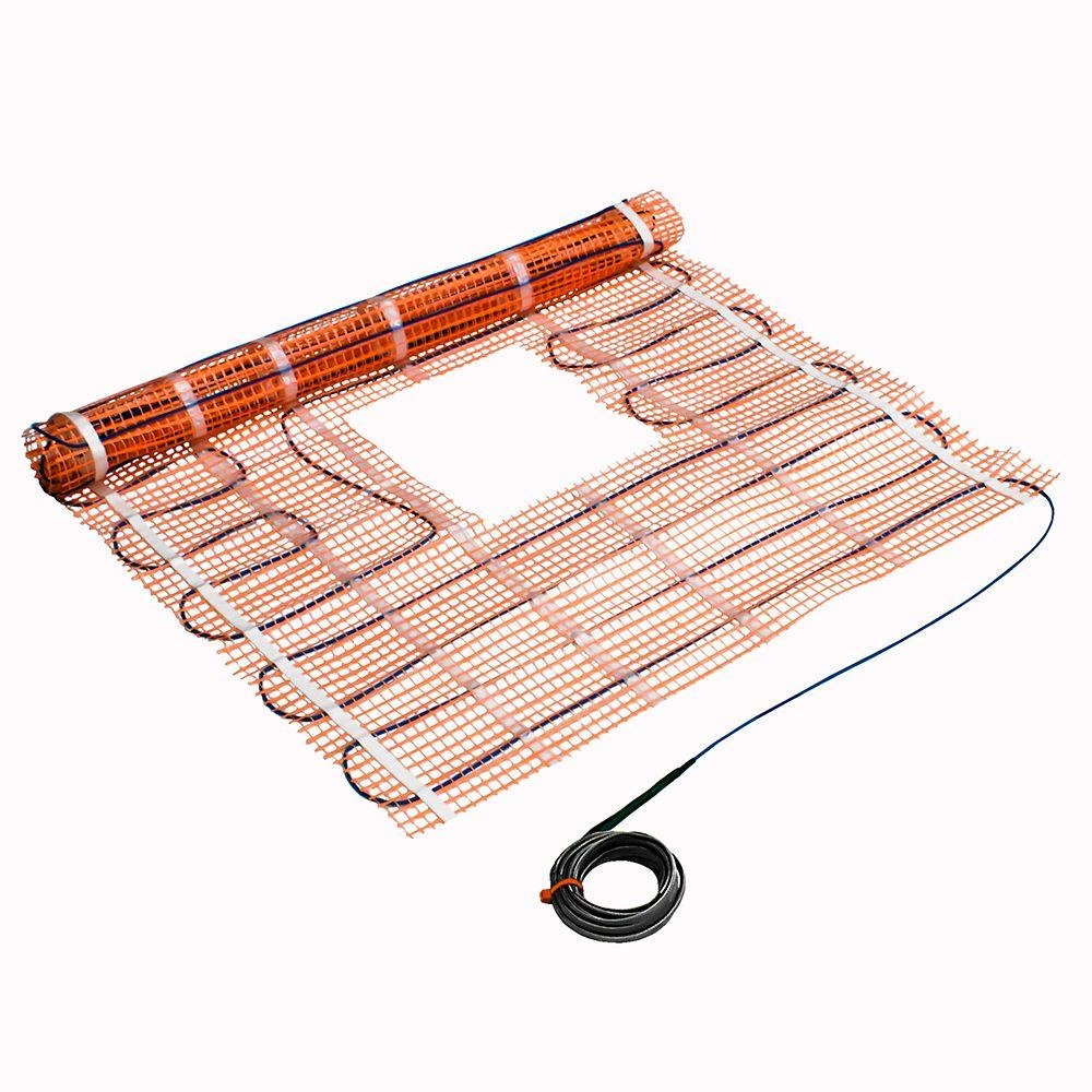 SunTouch TapeMat 48x48 Inch Electric Radiant Floor Heating Mat for Bathroom & Shower - 120V with Precut Drain Hole | Warm Floor Solution for Cold Mornings & Luxury Bathroom Upgrade | C12120010ST-S4848