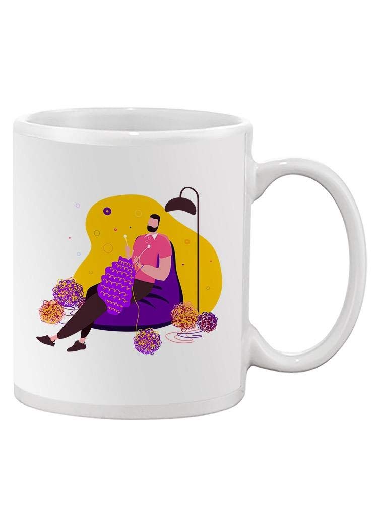 Smartprints Knitting Time Mug - Funny Coffee Cup for Knitters & Crocheters - Perfect Gift for Craft Lovers - Enjoy Your Tea or Coffee While Knitting