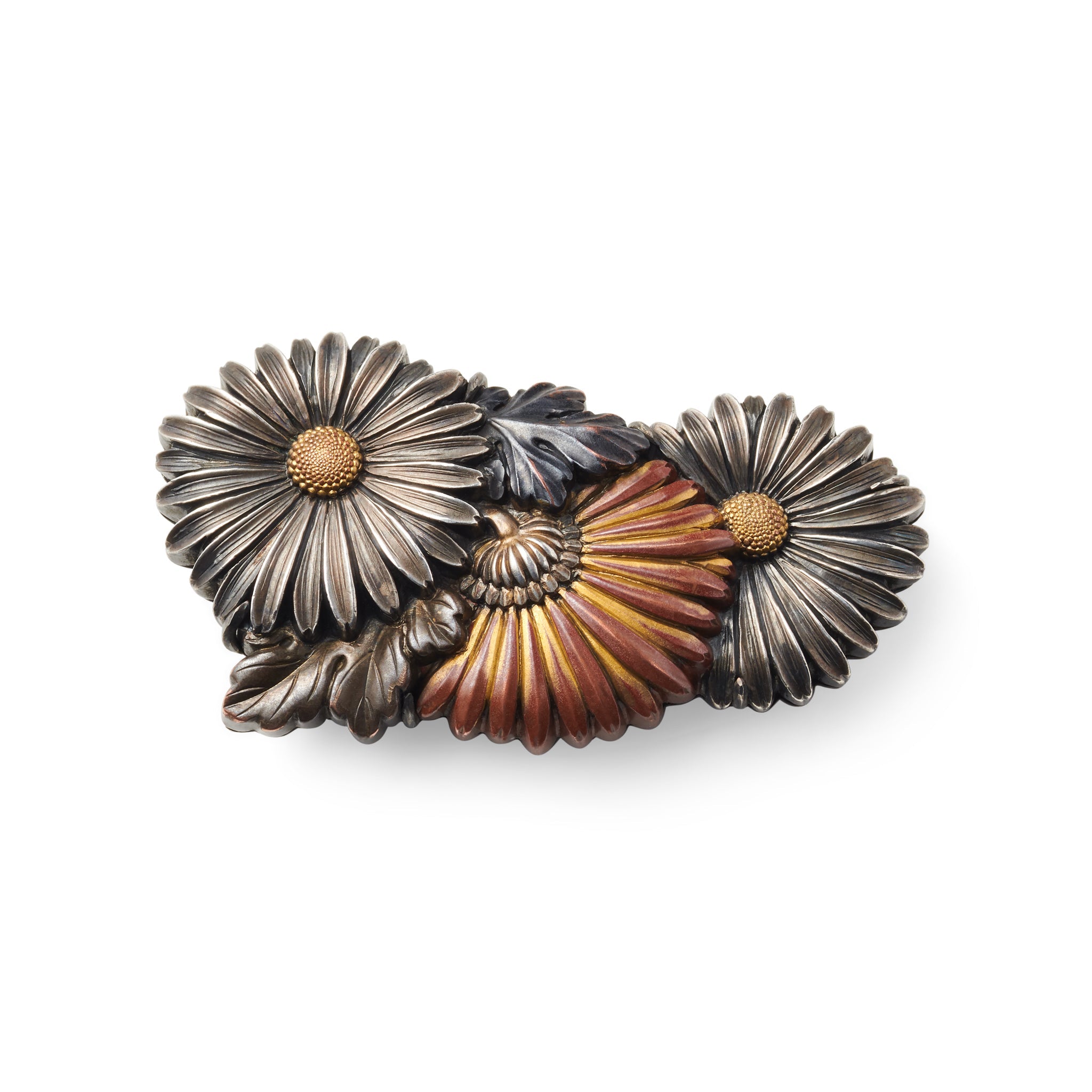 Vintage Antique Chrysanthemum Obi Dome Brooch - Japanese Kimono Accessory for Women, Bridal Hairpin, Traditional Costume Jewelry Gift - Perfect for Weddings, Tea Ceremonies & Cultural Events