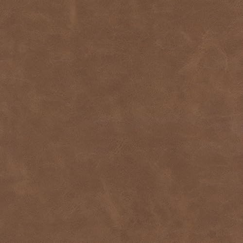 Faux Leather in Saddle Brown