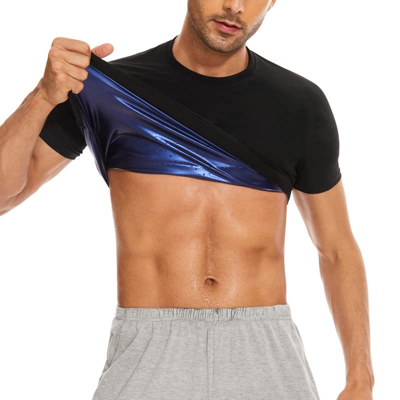 Men's Sauna Shirt - Heat Trapping Workout T-Shirt for Gym & Weight Loss