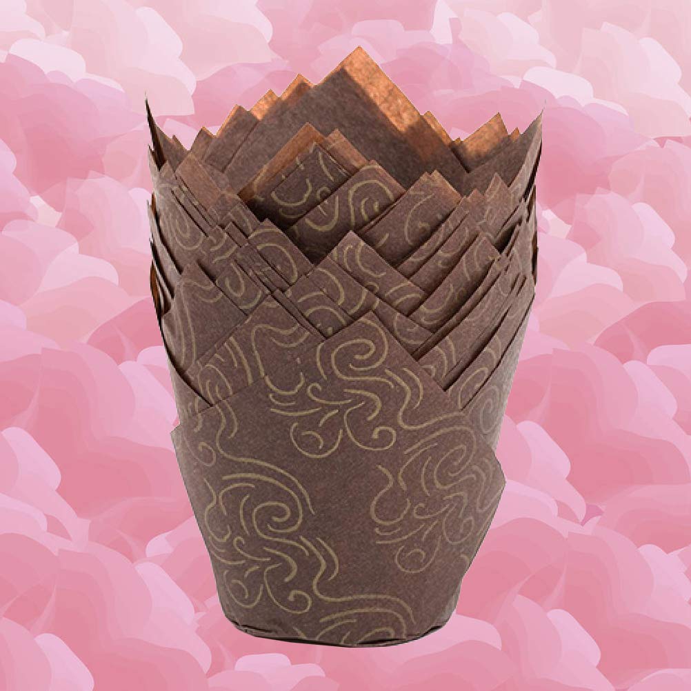 DOITOOL 50PCS Baking Cupcake Liners - Disposable Muffin Wrappers, Mini Paper Cups for Wedding, Party & Home Baking - Perfect for Cupcakes, Muffins, Desserts & DIY Crafts
