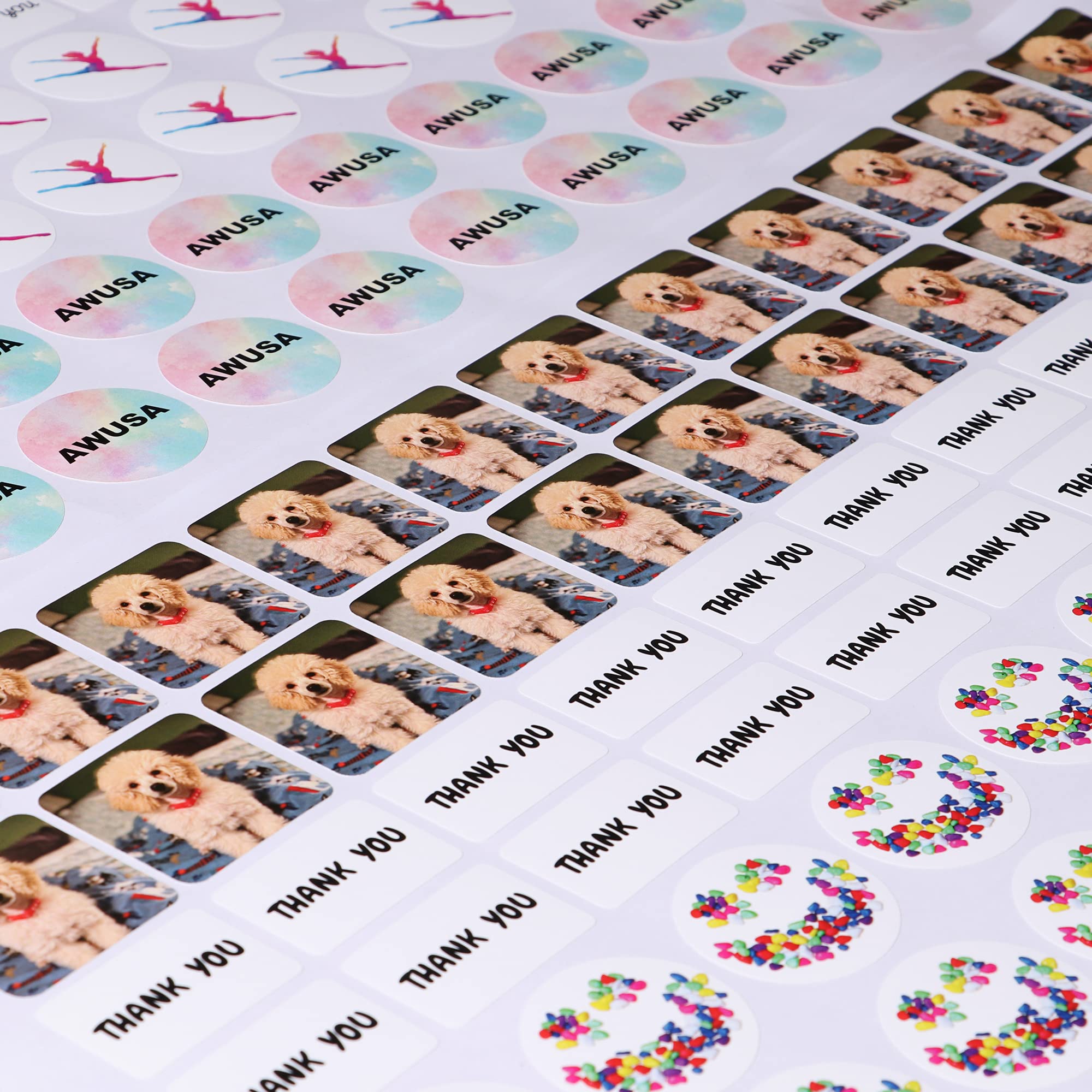 Custom Stickers - Personalized Labels with Any Design, Image, Logo, or Text | Thank You Labels, Business Logo Stickers | 100 Rectangle 3