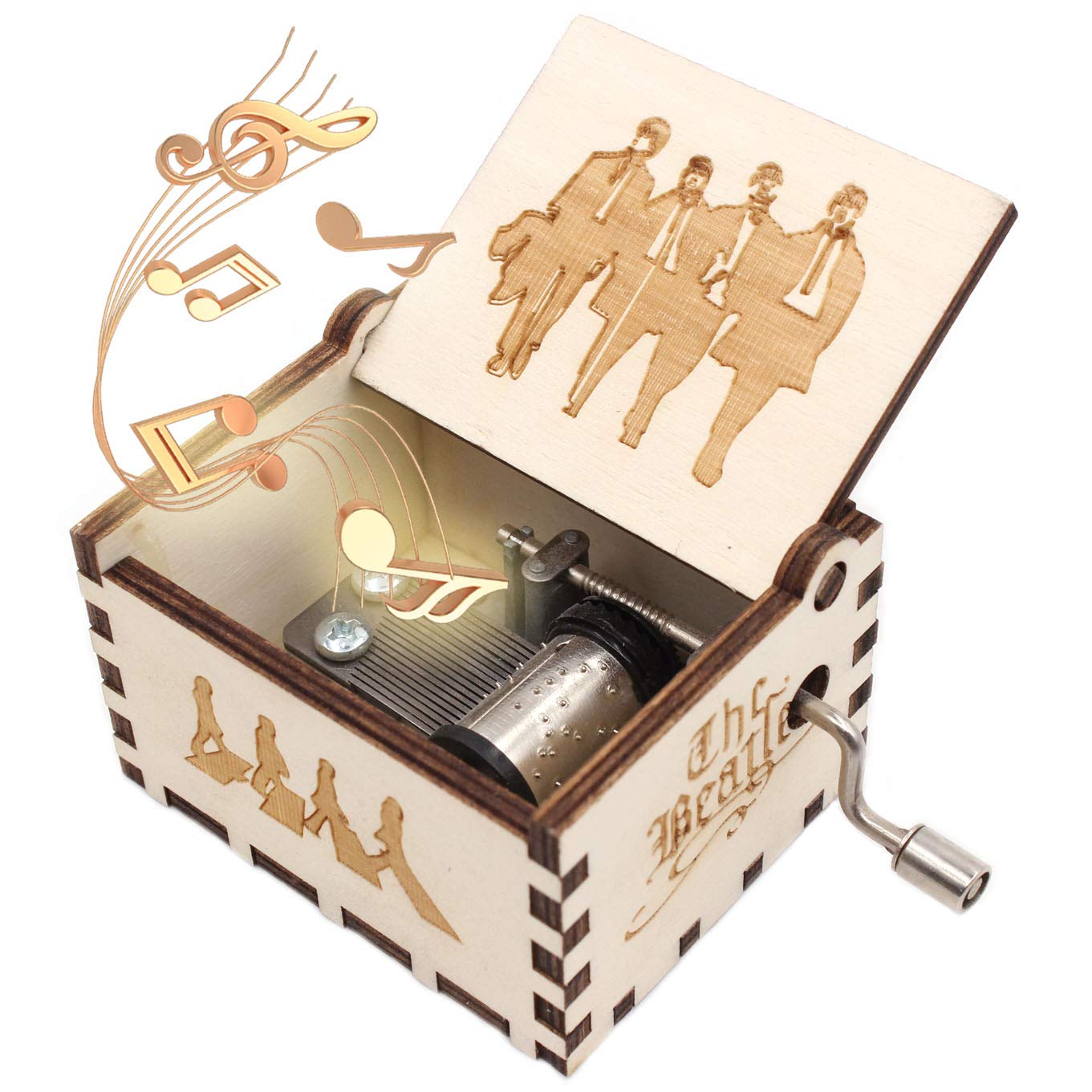 UKEBOBO Wooden Music Box - Let It Be Musical Gift Box Set | Handcrafted Birthday, Wedding & Home Decor Present