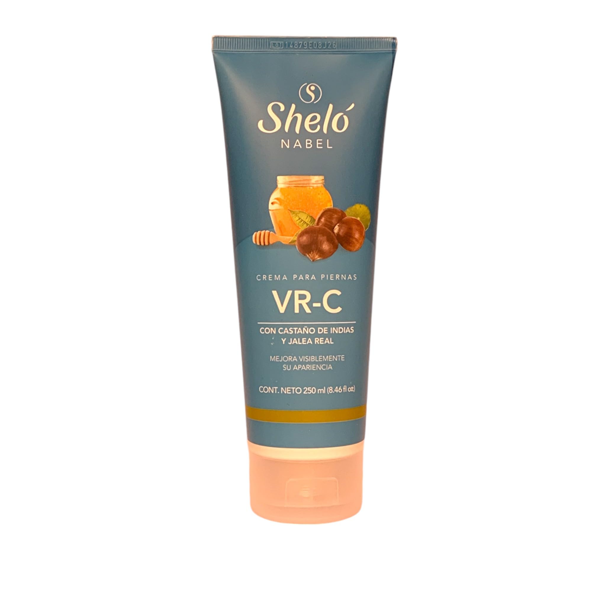 Anti-Varicose Herbal Cream with Horse Chestnut, Rosemary & Royal Jelly - Shelo Nabel VR-C Leg Vein Treatment (8.46 fl oz) for Swollen Feet, Spider Veins & Circulation Support - Perfect for Daily Use & Travel